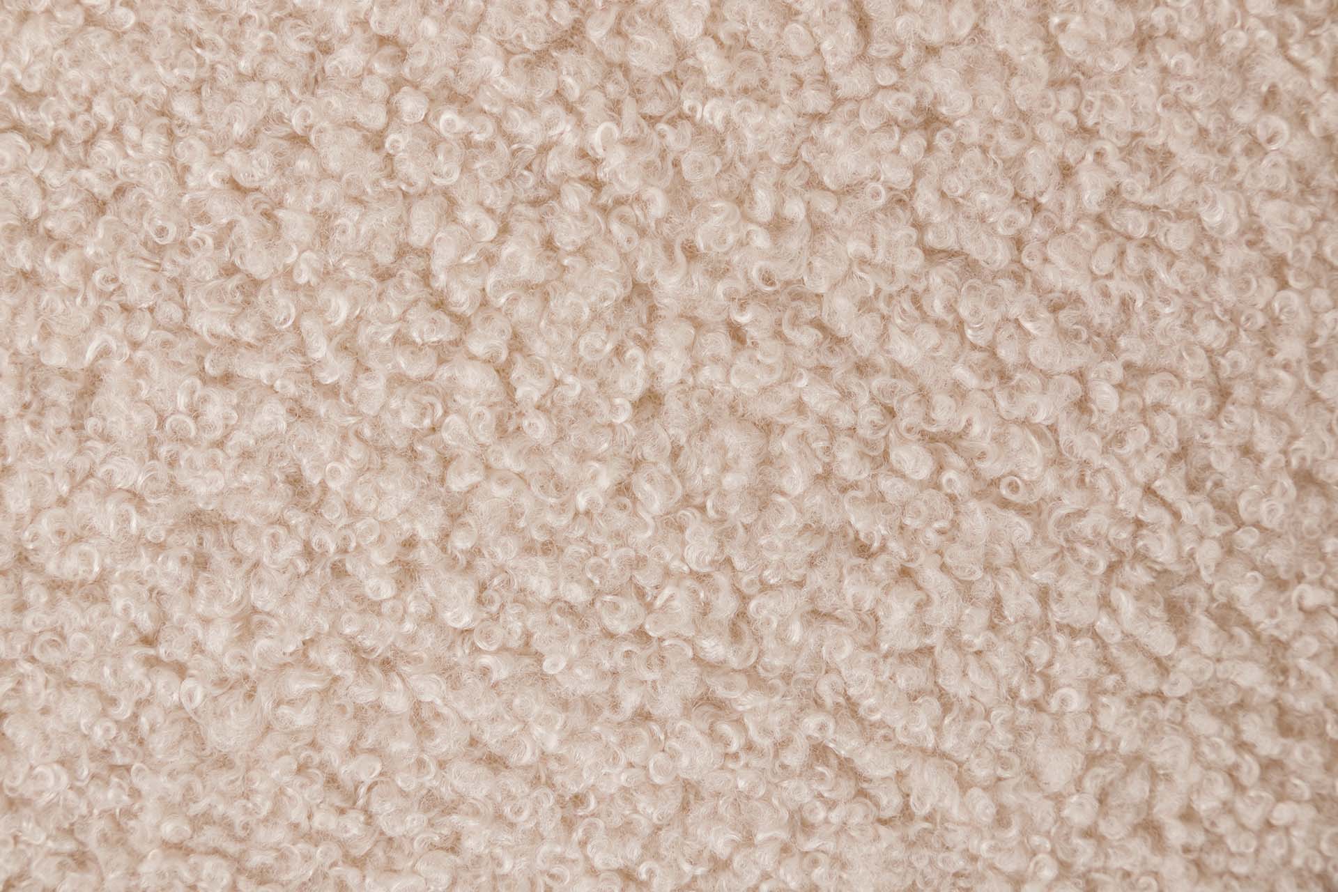 SILLA BOUCLE BLANCO BEIGE 55x57x76 CM - Min.2 uds
