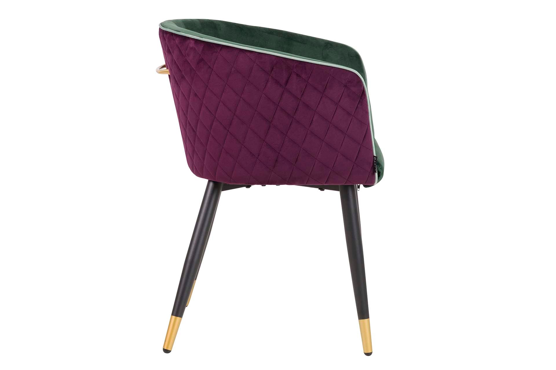 SILLA VELVET MORADO AZUL 55x55x76 CM - Min.2 uds