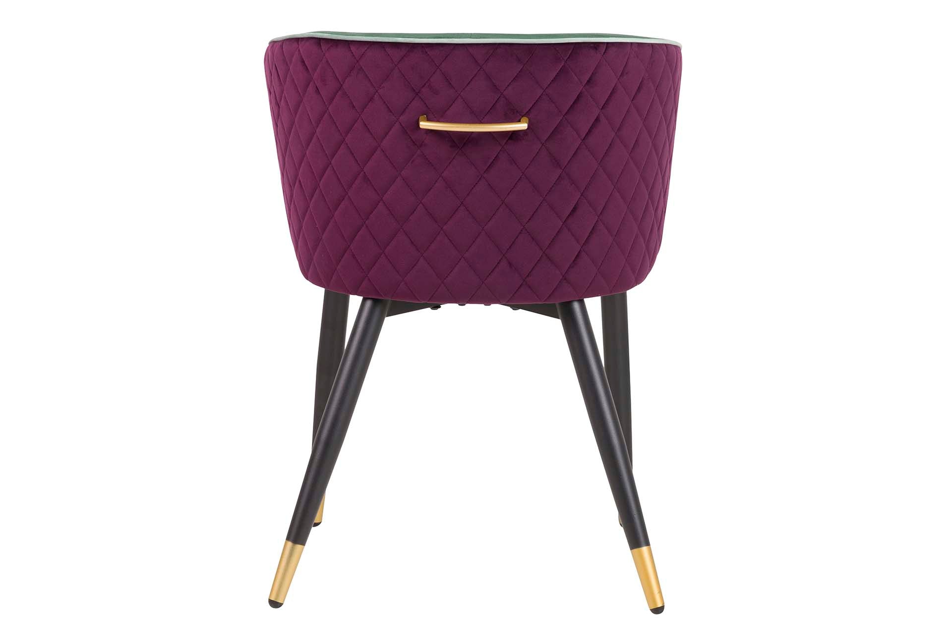 PURPLE BLUE VELVET CHAIR 55x55x76 CM - Min. 2 pcs