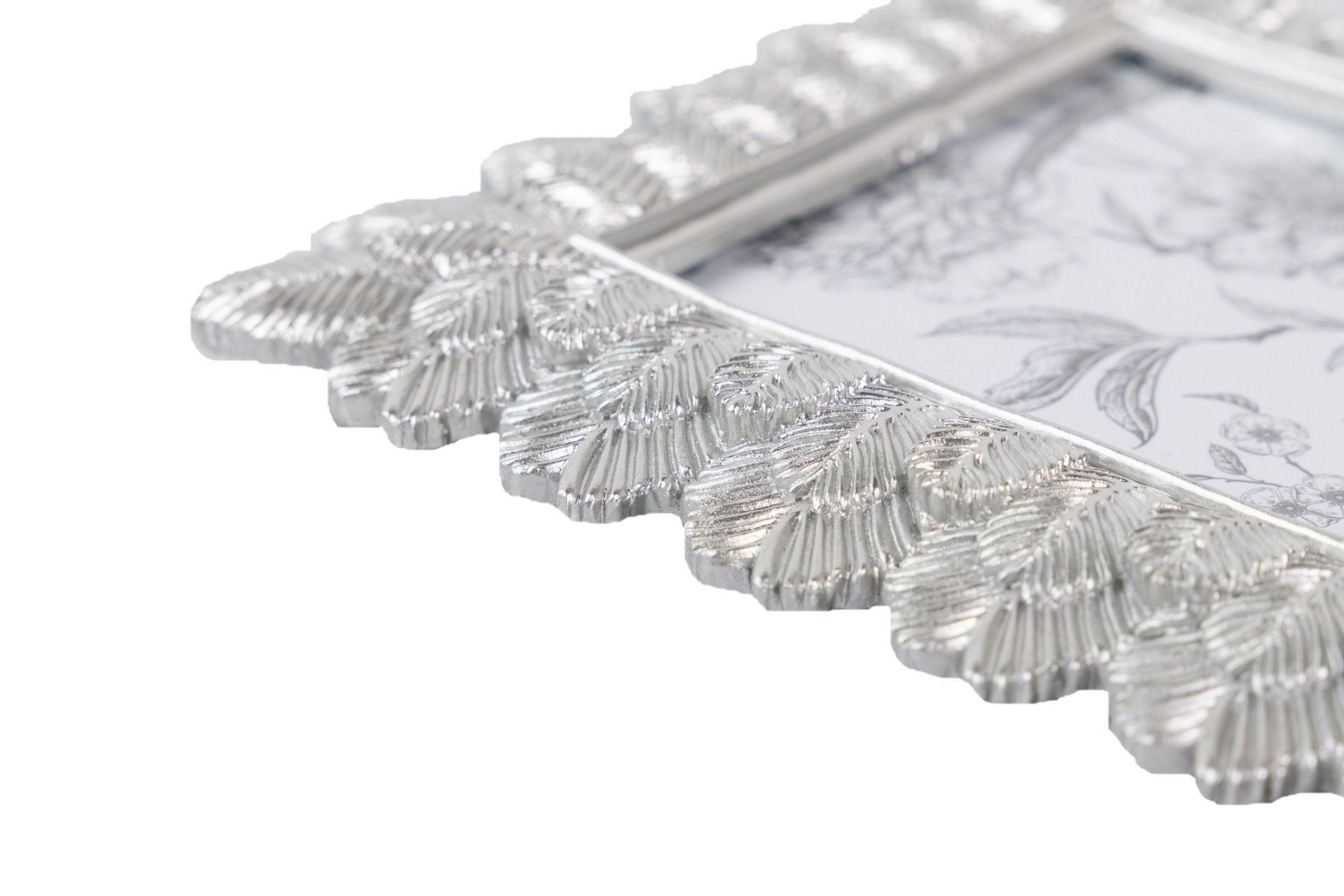 PORTAFOTOS RESINA PLATA ENVEJECIDO 10x15 CM - Min.2 uds