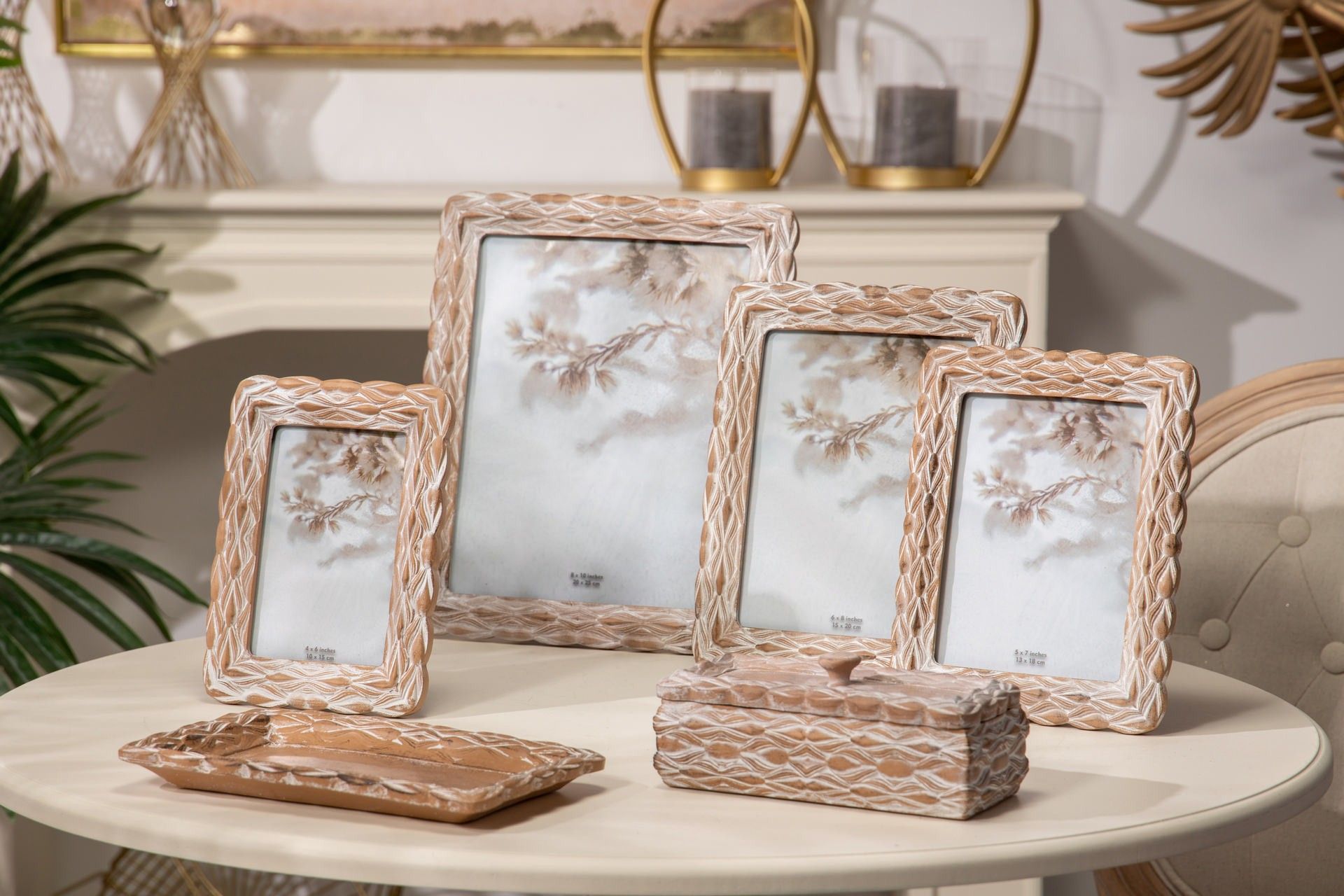 PORTAFOTOS RESINA NATURAL 10x15 CM - Min.2 uds