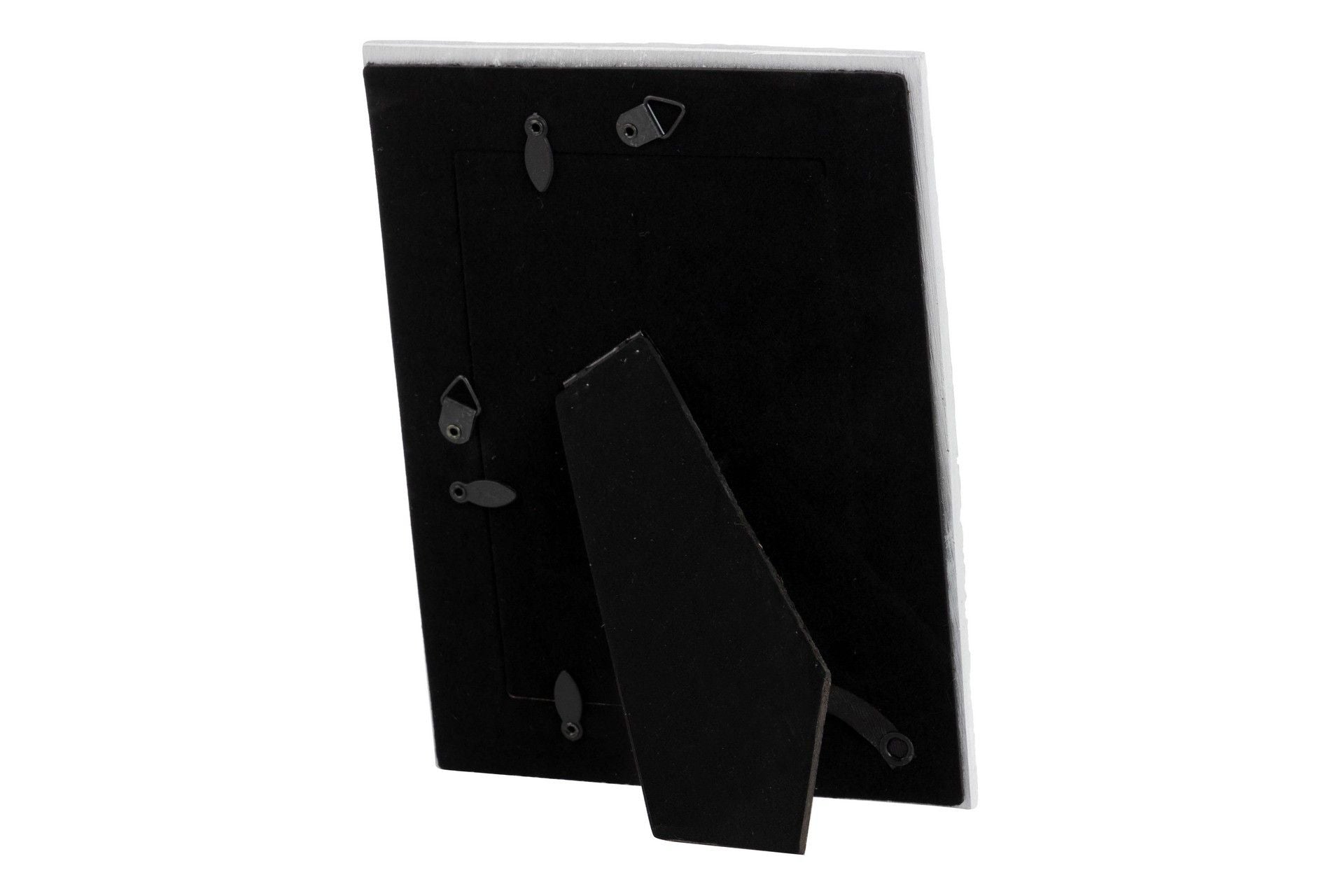 PORTAFOTOS RESINA PLATEADO BLANCO 10x15 CM - Min.2 uds