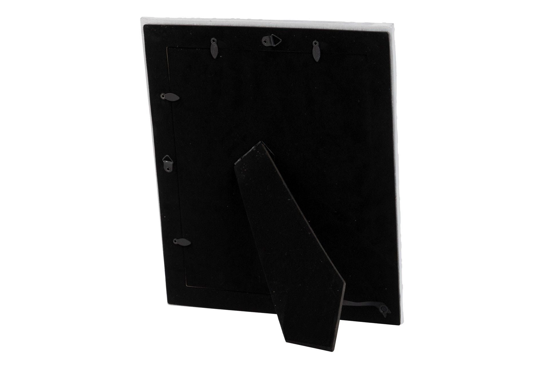 PORTAFOTOS RESINA PLATEADO BLANCO 20x25 CM - Min.2 uds