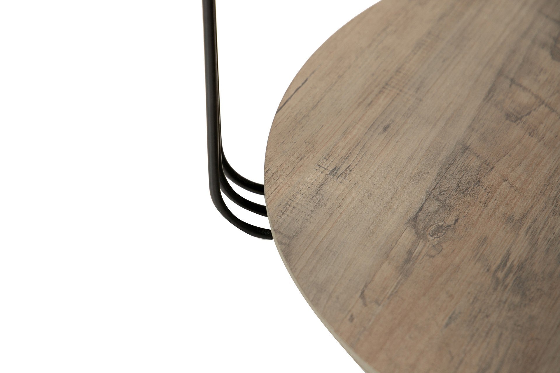 MESA AUXILIAR MDF METAL VINIL K/D 50x50x40 CM