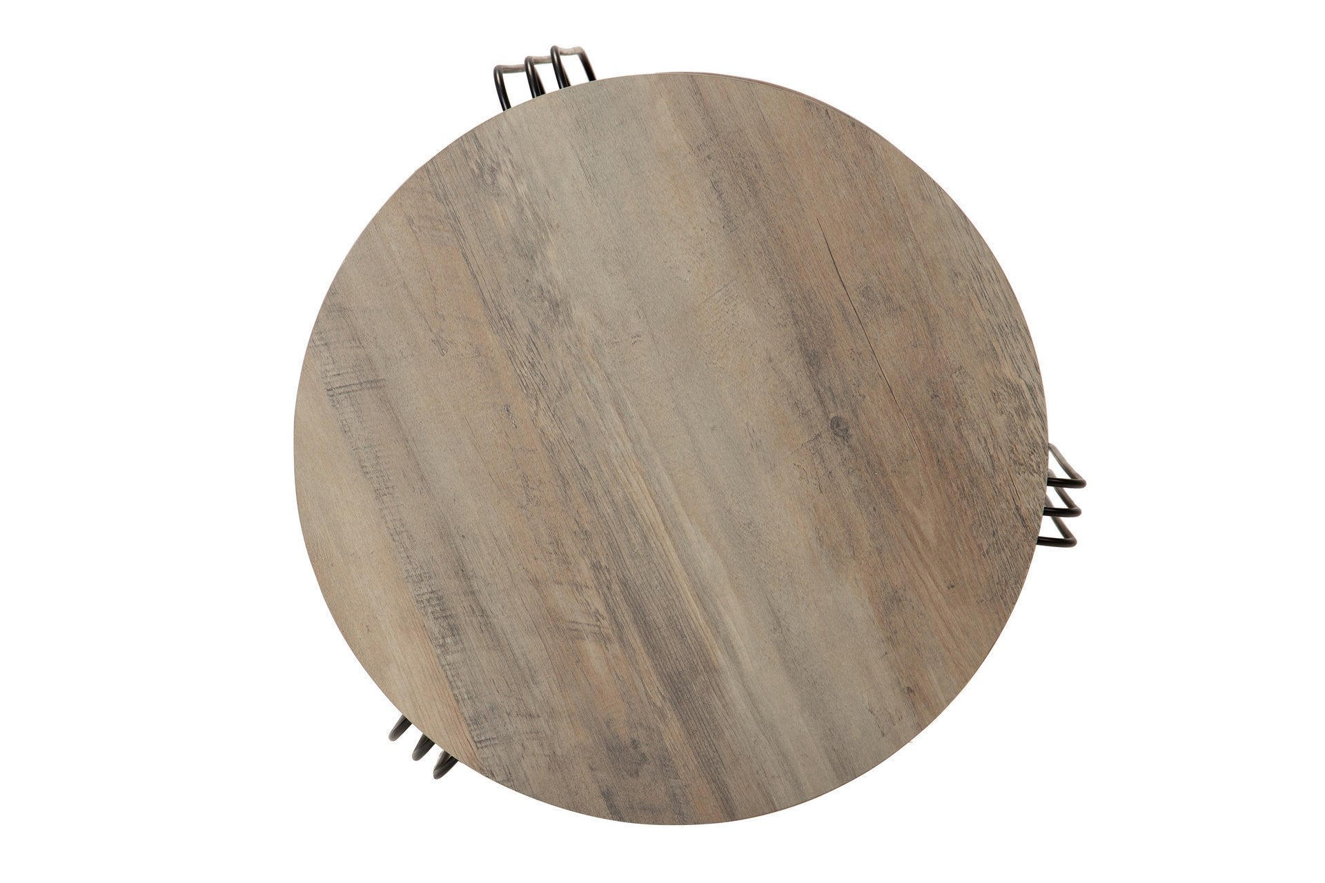 MESA AUXILIAR MDF METAL VINIL K/D 50x50x40 CM