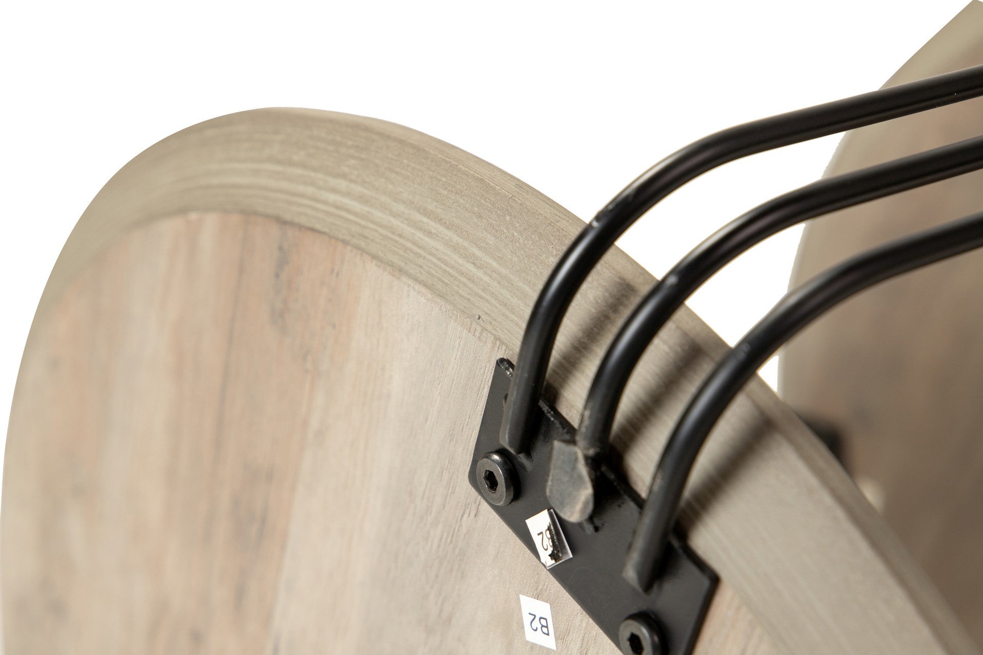 MESA AUXILIAR MDF METAL VINIL K/D 50x50x40 CM