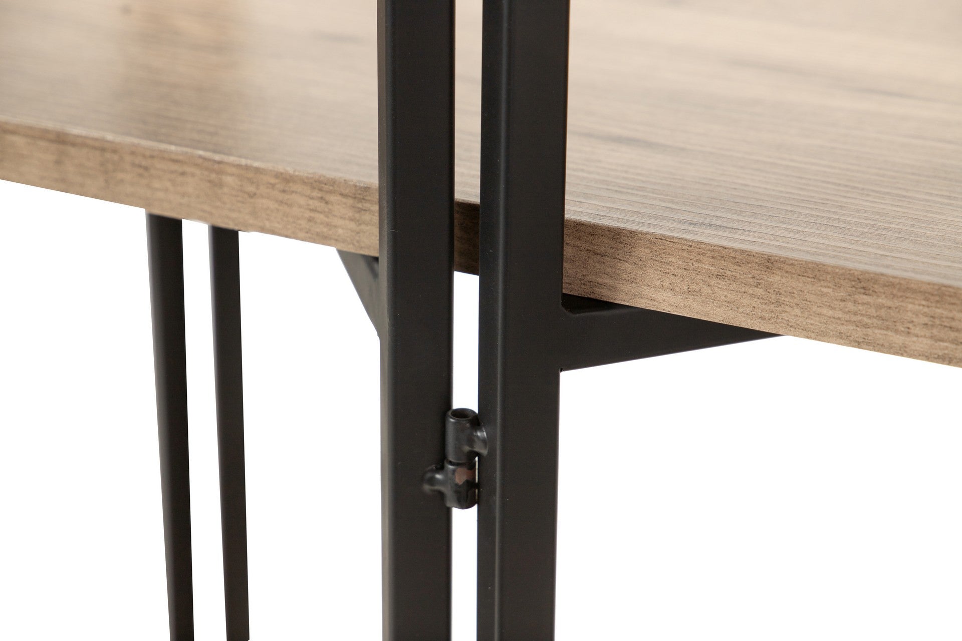 MDF METAL VINYL SHELF K/D 120x29x180 CM