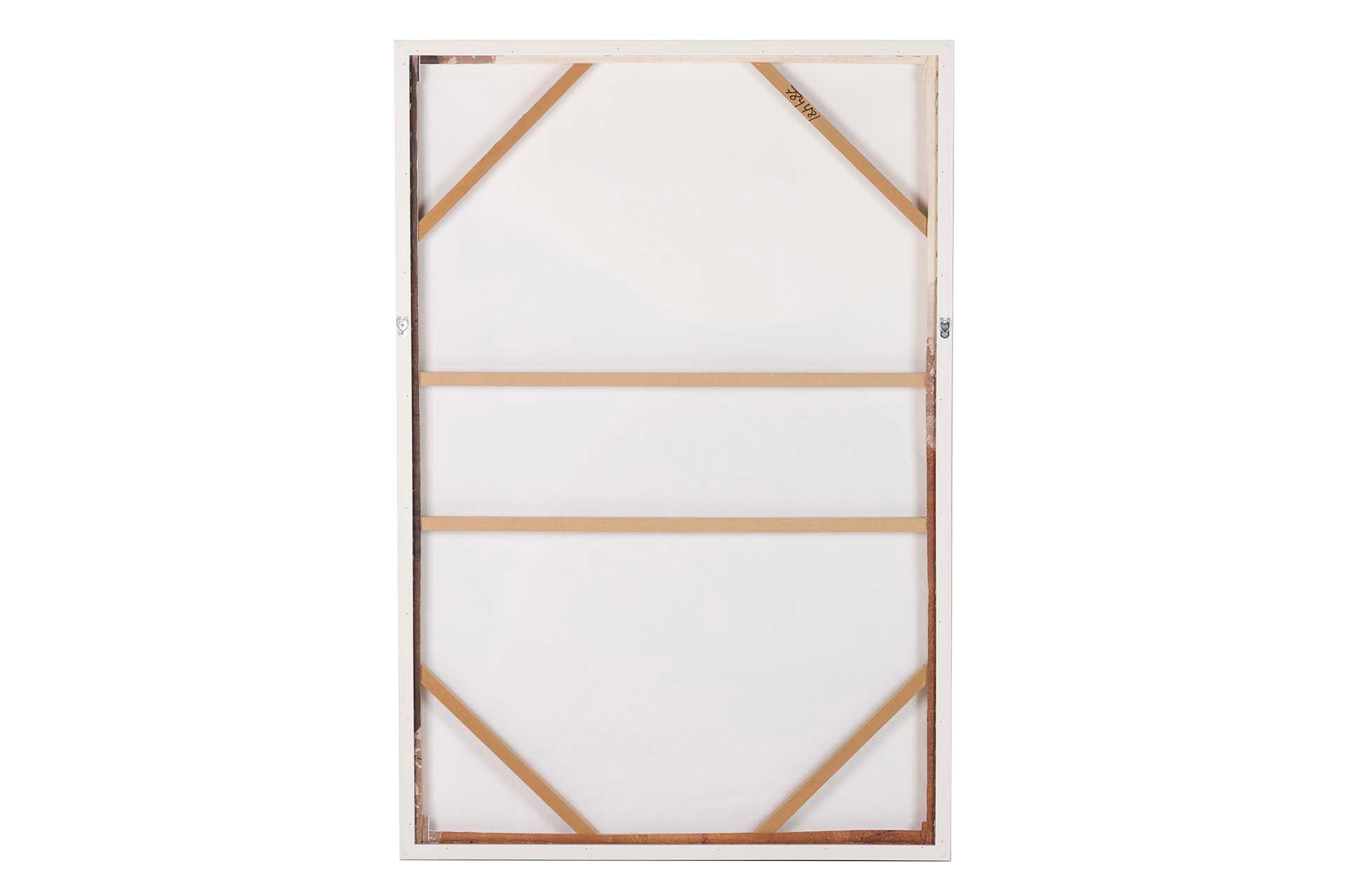 ABSTRACT PAINTING FRAME 50% HAND PAINTED 83x4x123CM