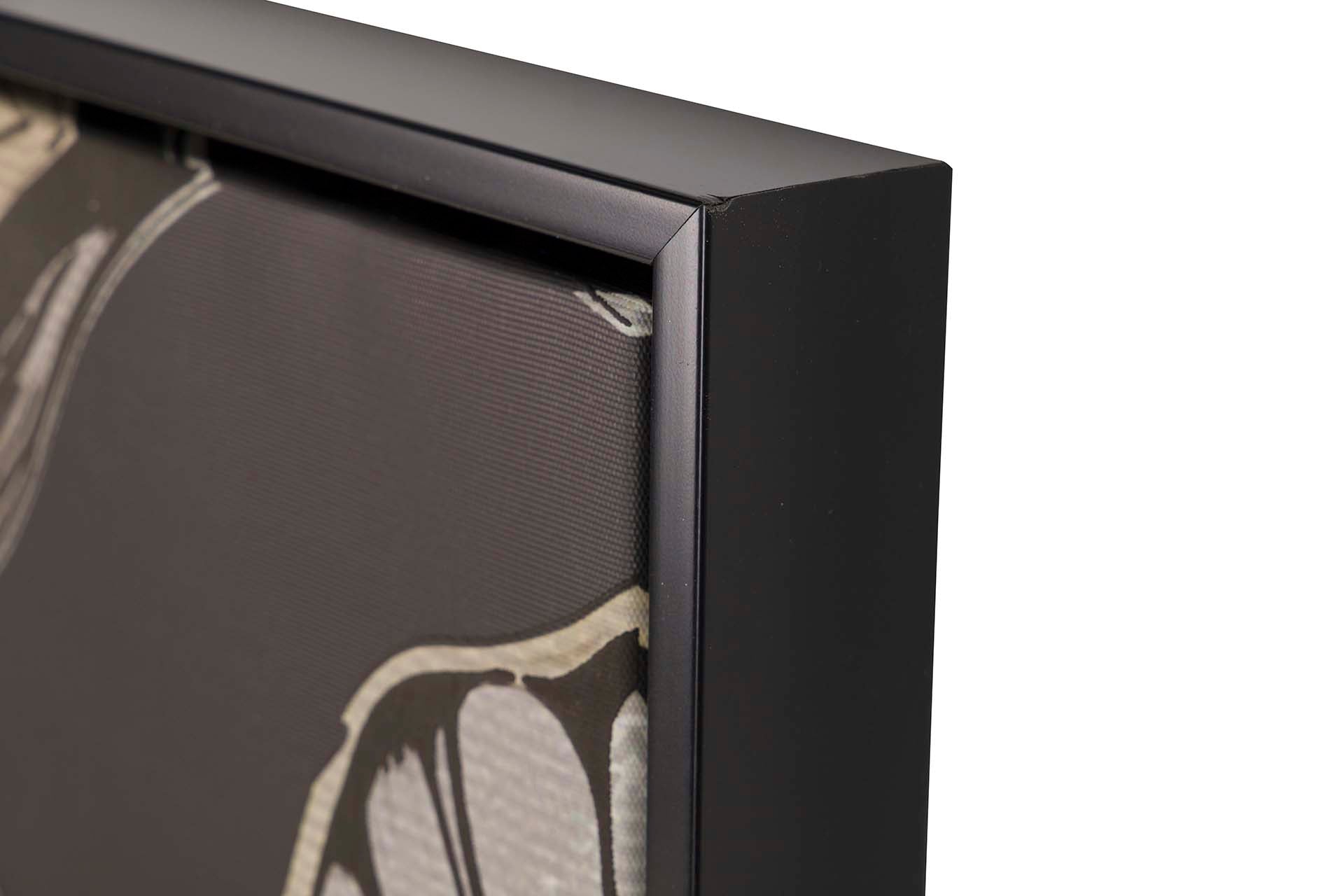 FOAM LEAVES FRAME WITH BLACK FRAME 83x4x123 CM