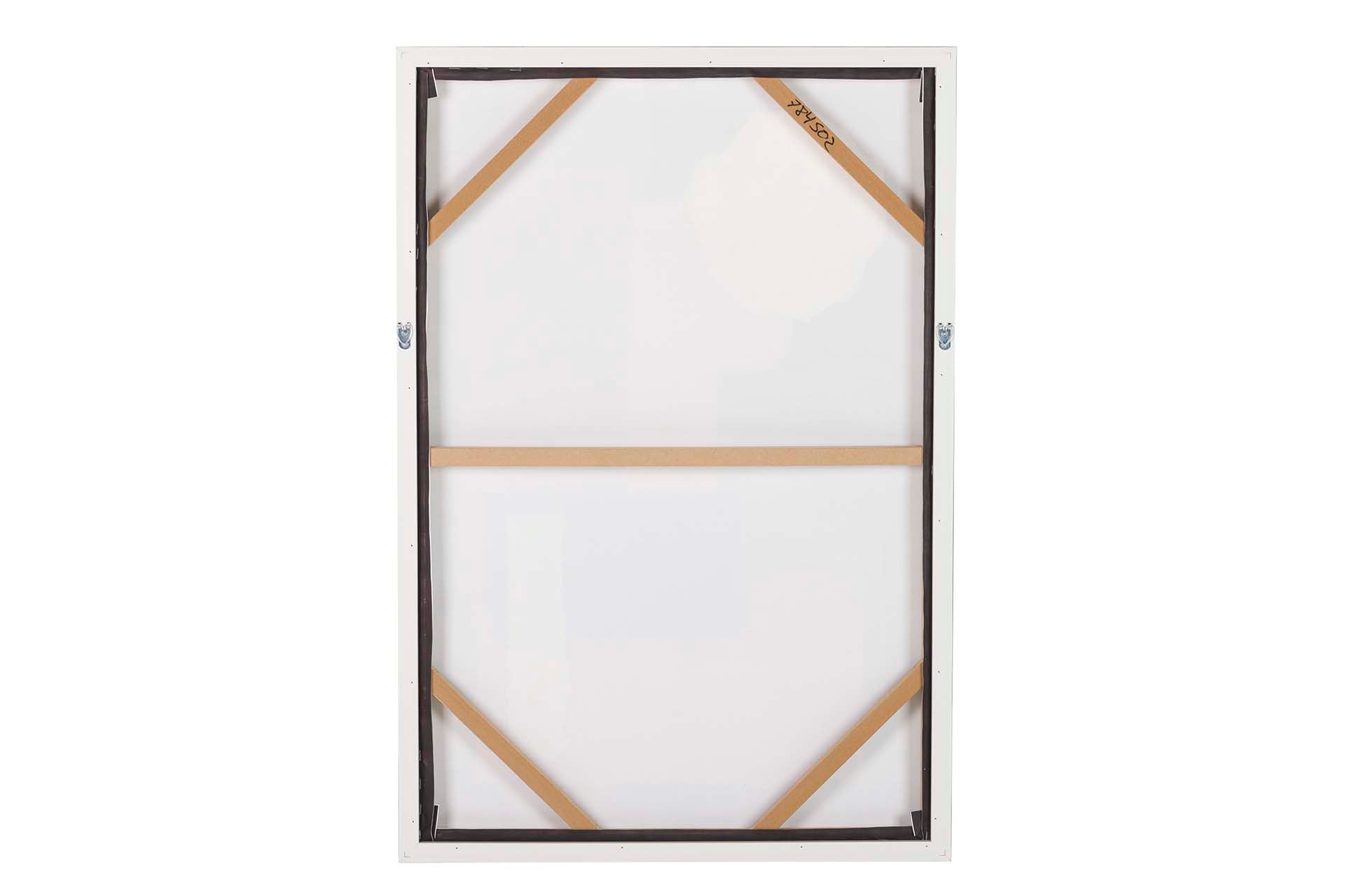 PINTURA ABSTRATA EM RELEVO COM MOLDURA PRETA 63x4x93CM