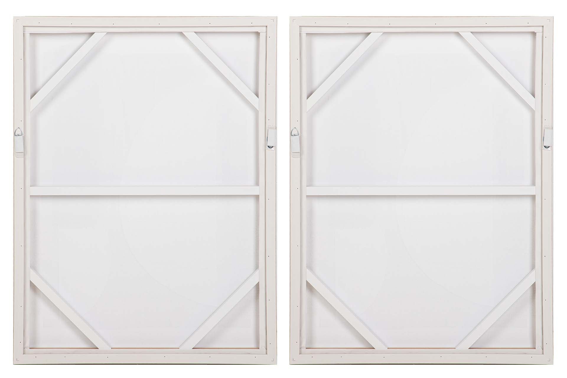 SET 2 CUADROS 50% PINTADO MANO 63x4x83 CM