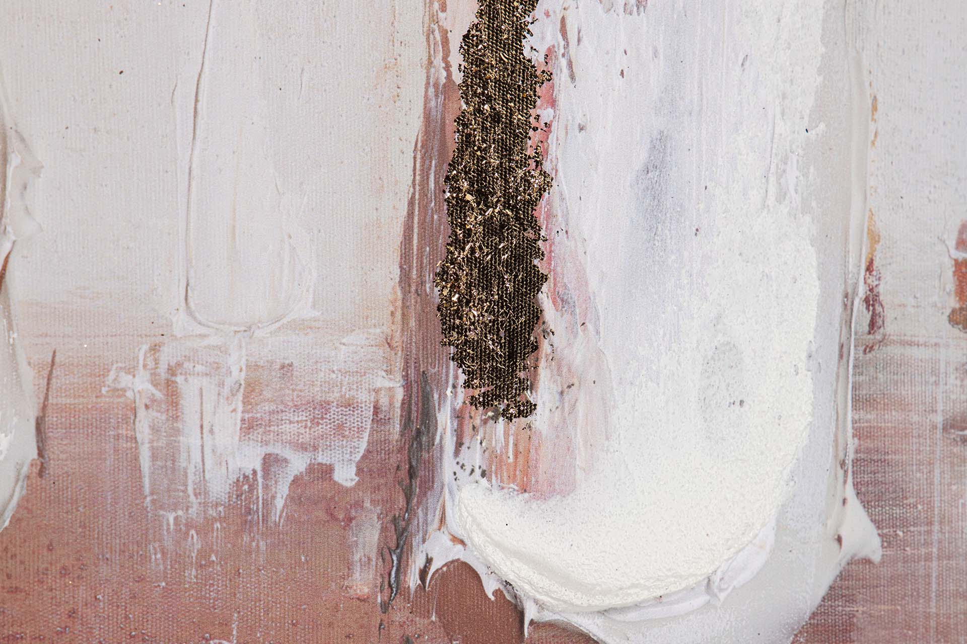 50% HAND-PAINTED BOATS PAINTING 123x4x83 CM