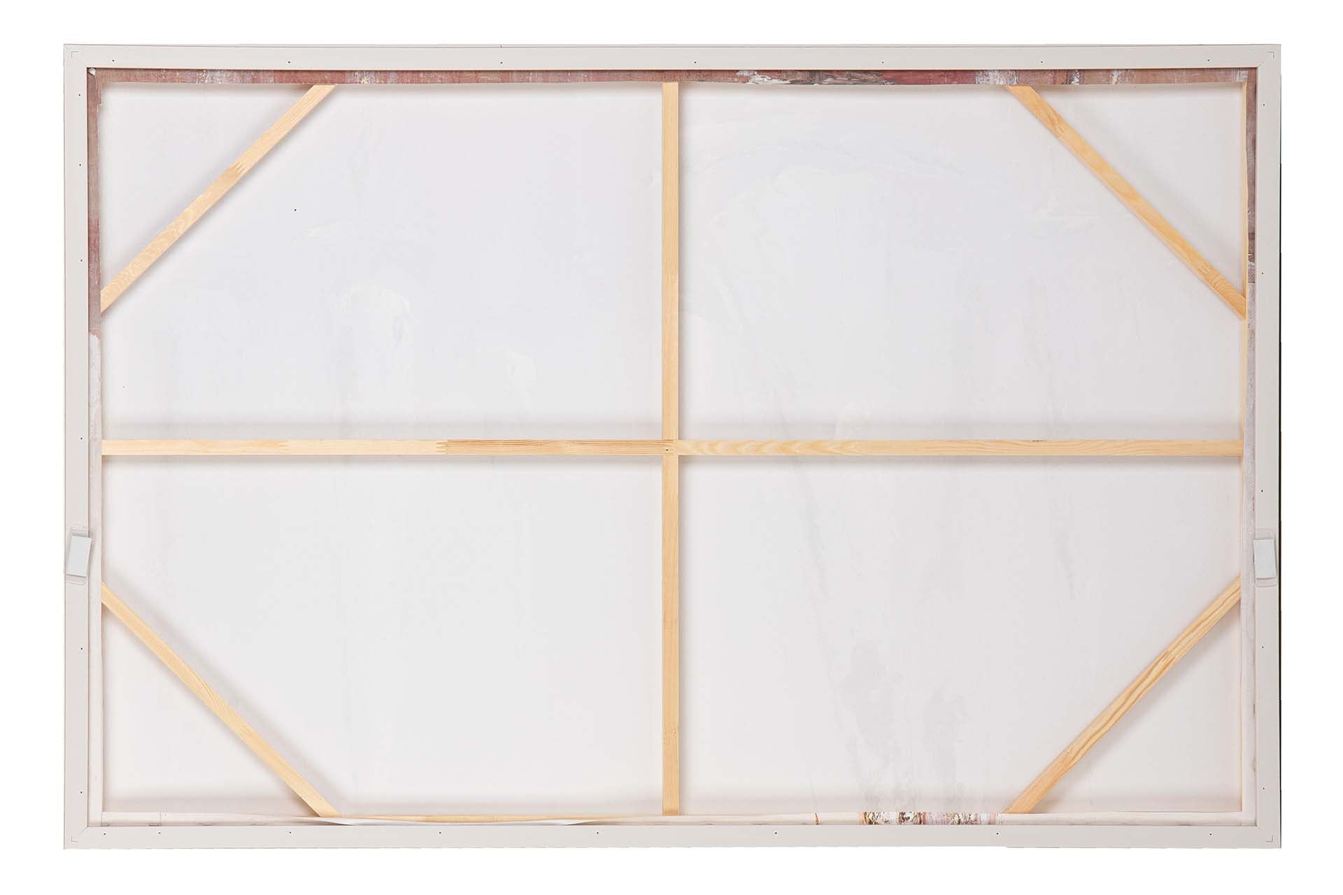 50% HAND-PAINTED BOATS PAINTING 123x4x83 CM