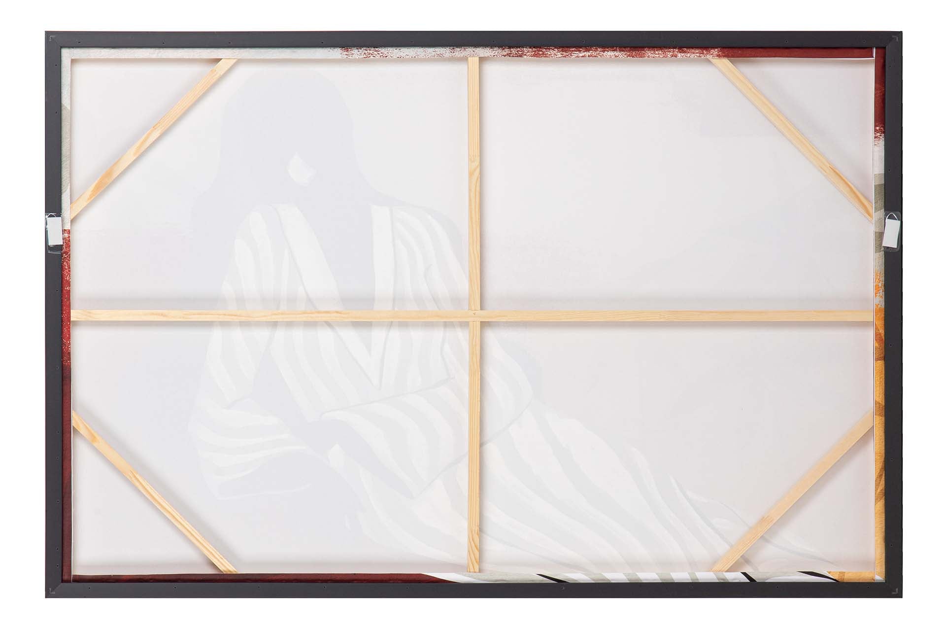 CUADRO AFRICANA 50% PINTADO A MANO 123x4x83 CM