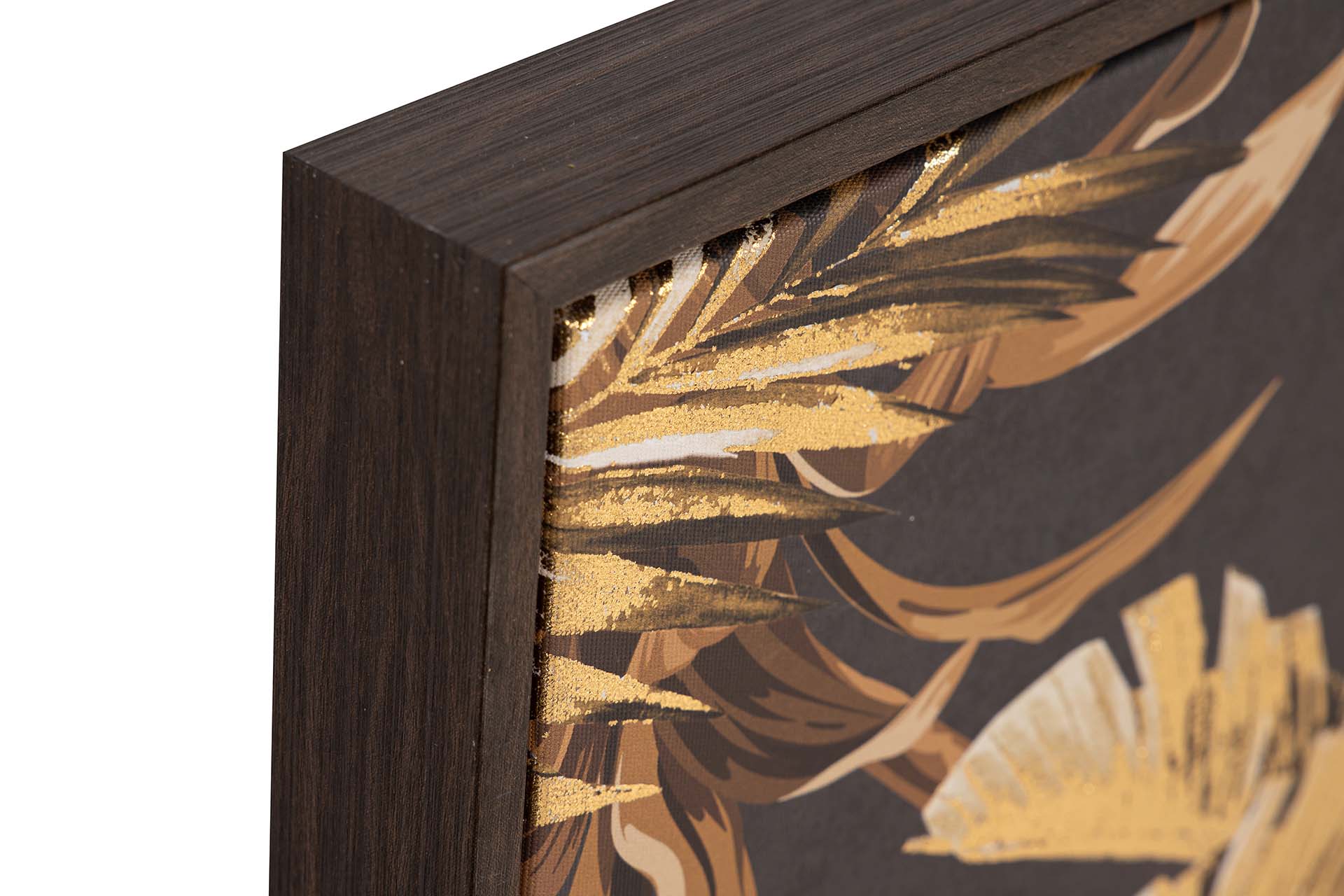 SET 2 CUADROS CON RELIEVE MARCO MARRON 63x4x83 CM