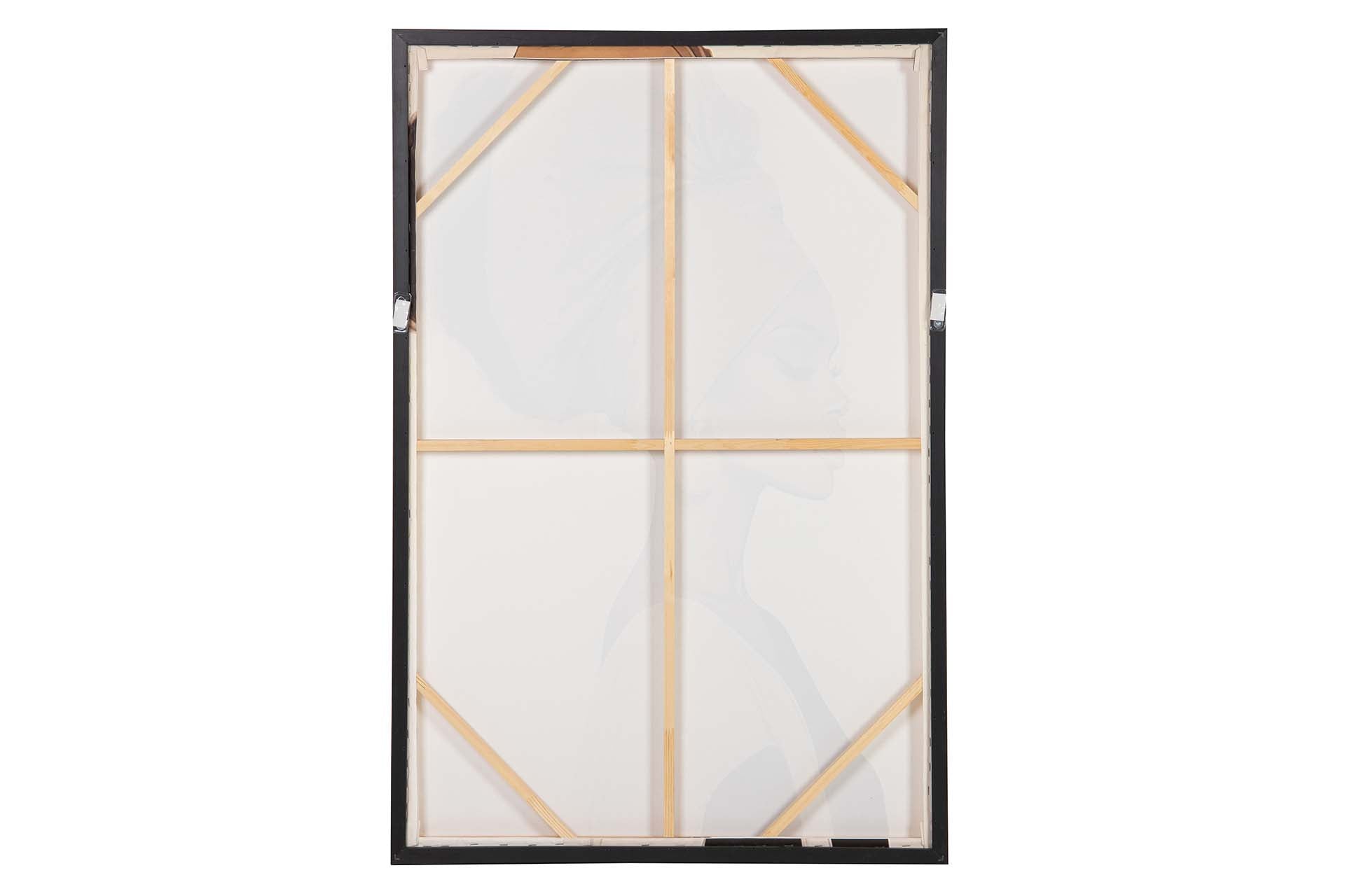 CUADRO MUJER 50% PINTADO A MANO 83x4x123 CM