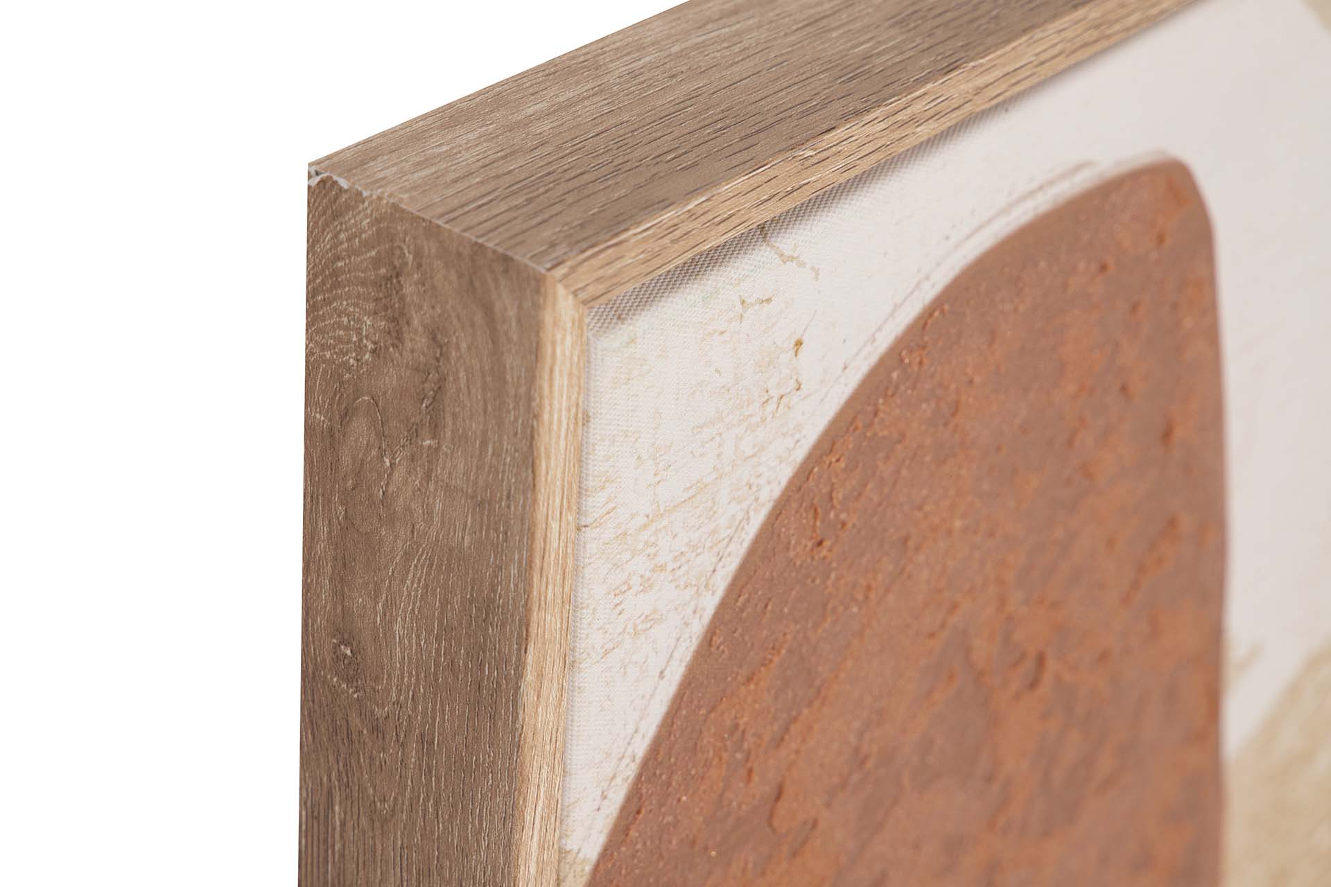 SET 2 CUADROS CON RELIEVE MARCO MARRON 63x4x83 CM