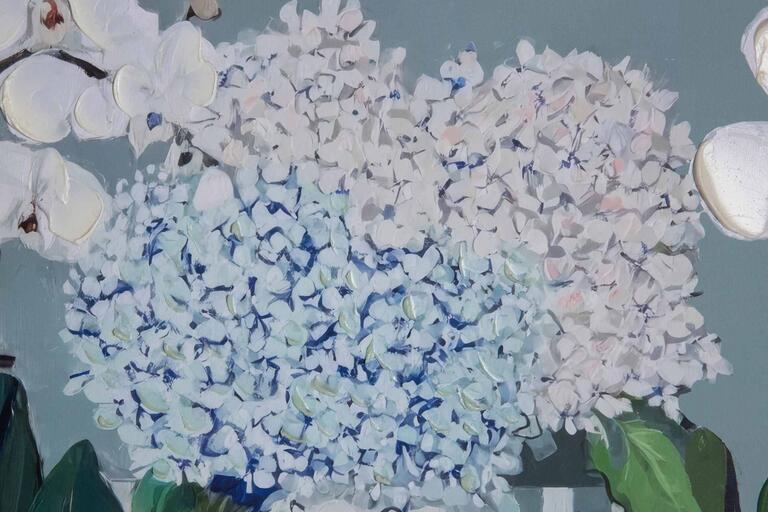 CUADRO FLOREROS 80% PINTADO A MANO 163x4x63 CM