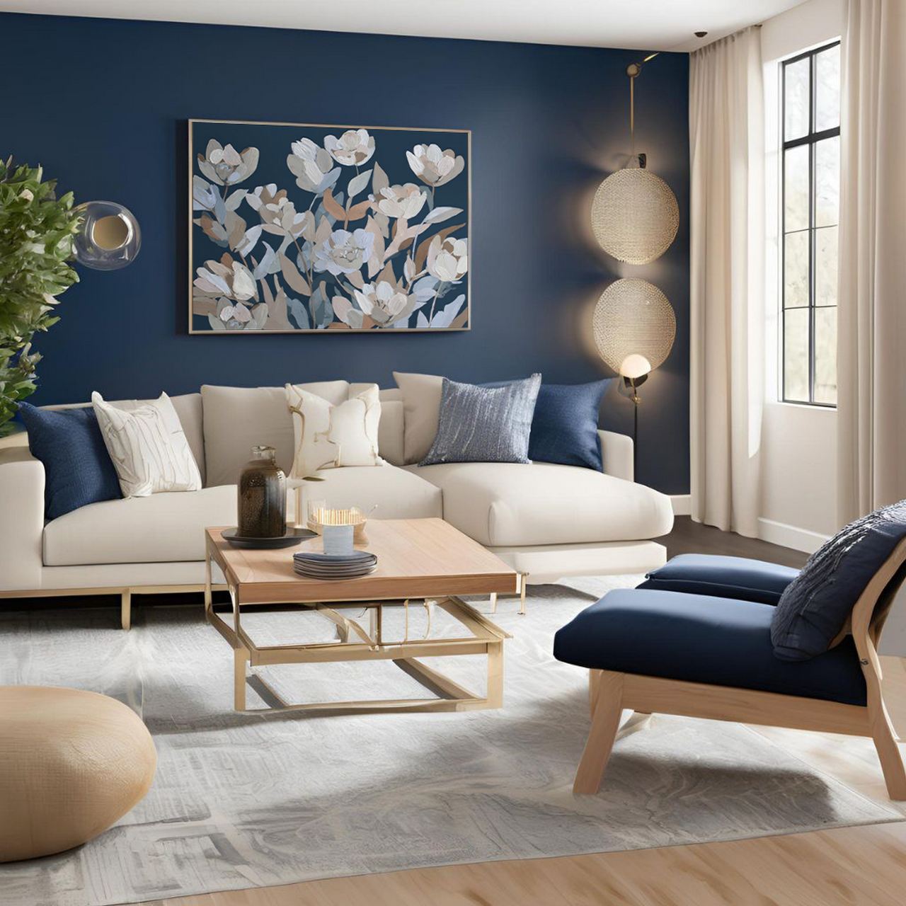 CUADRO FLORES 80% PINTADO A MANO 123x4x83 CM