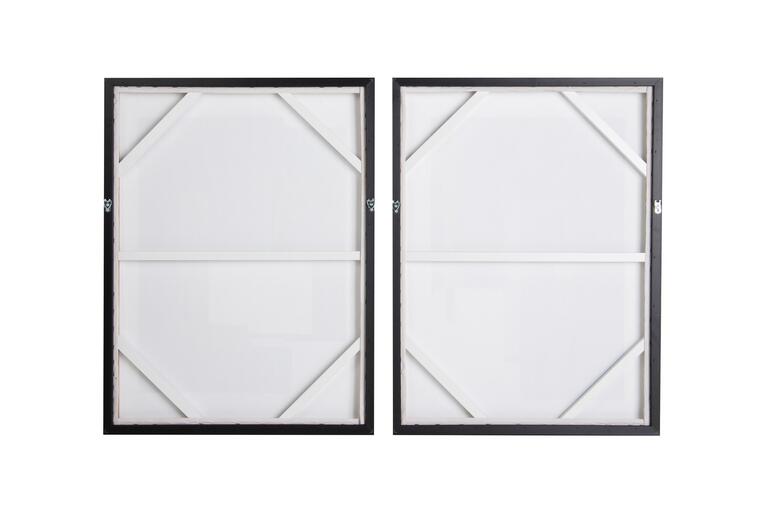 SET 2 CUADROS 80% PINTADO A MANO 63x4x83 CM