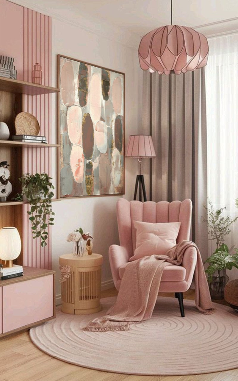 CUADRO ABSTRACTO 80% PITNADO A MANO 83x4x123 CM