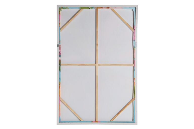 CUADRO PALMERA 80% PINTADO A MANO 83x4x123 CM