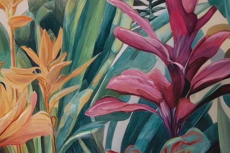 CUADRO NATURALEZA 80% PINTADO A MANO 83x4x123 CM