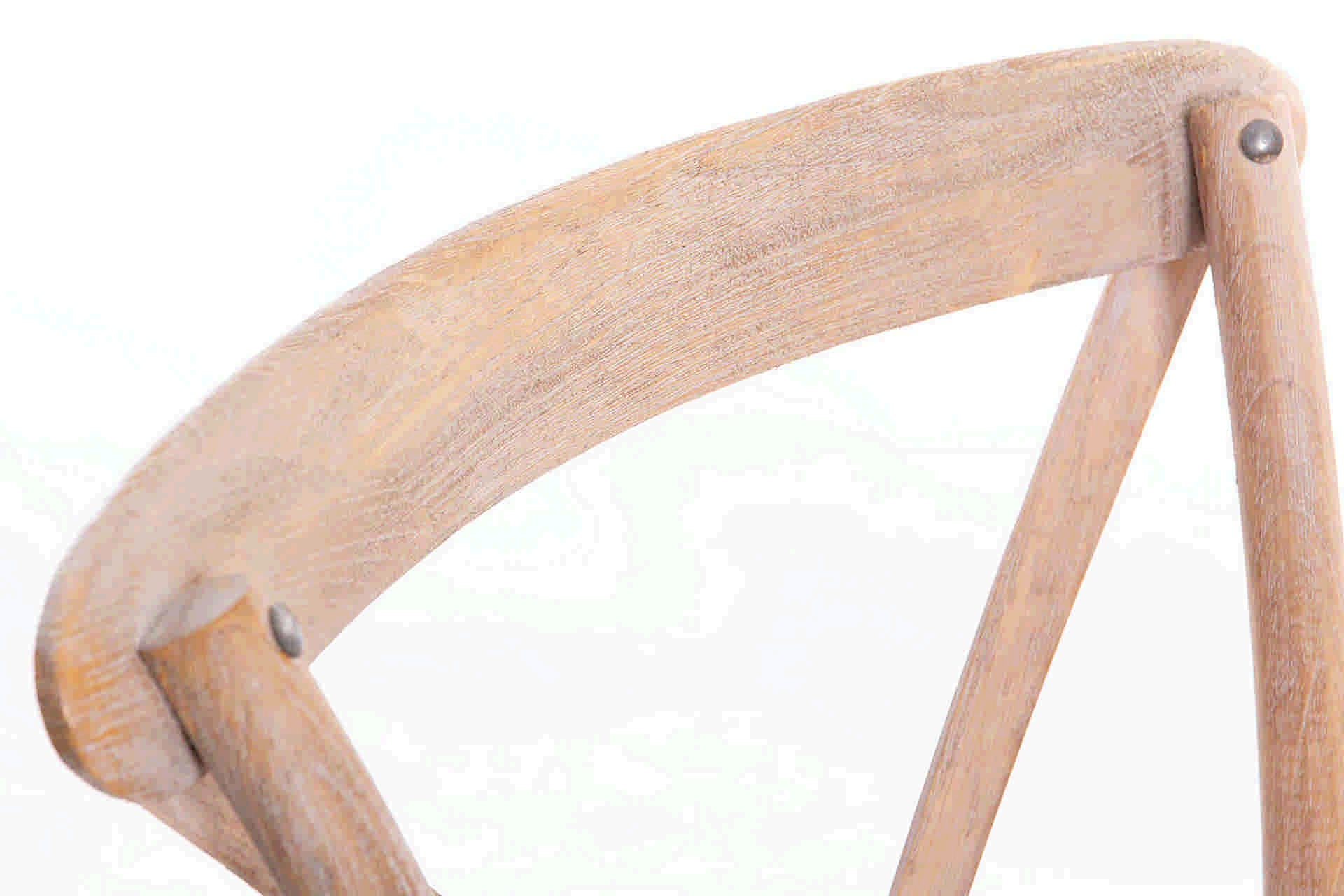SILLA APILABLE MADERA DE ABEDUL RATAN 50x52x87 CM - Min.2 uds