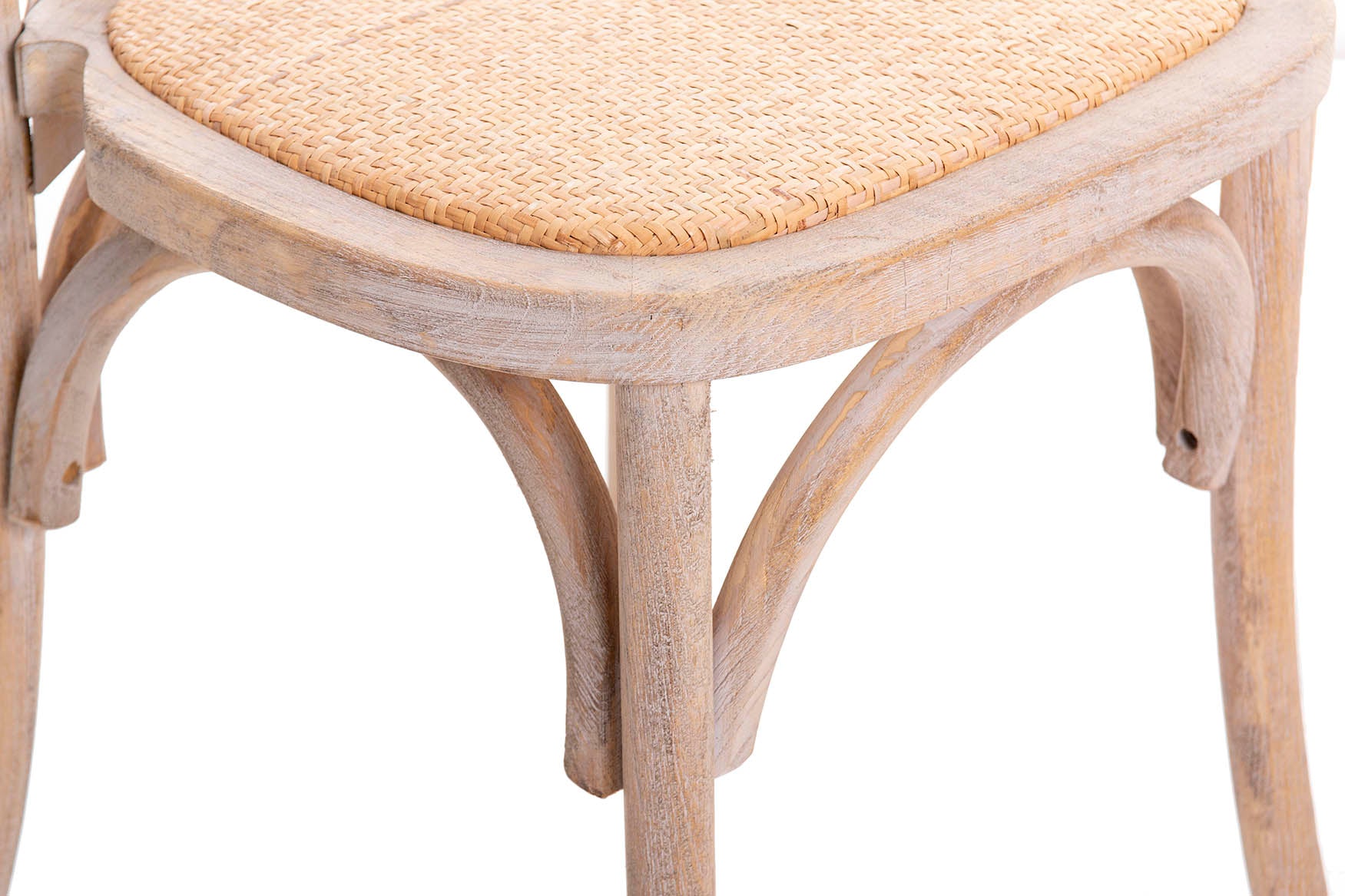 SILLA APILABLE MADERA DE ABEDUL RATAN 50x52x87 CM - Min.2 uds