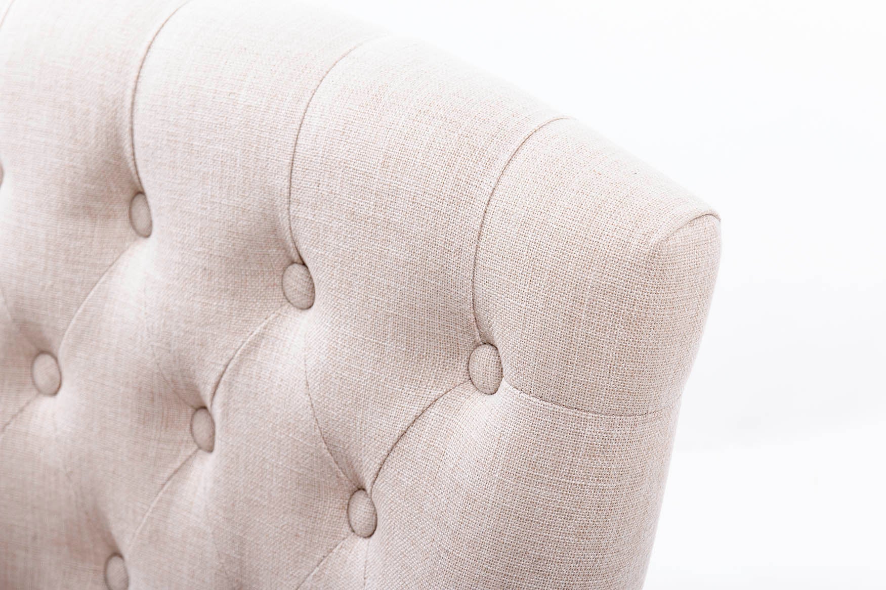 BUTACA LINO CAPITONE PATAS DE MADERA 59x62x85 CM