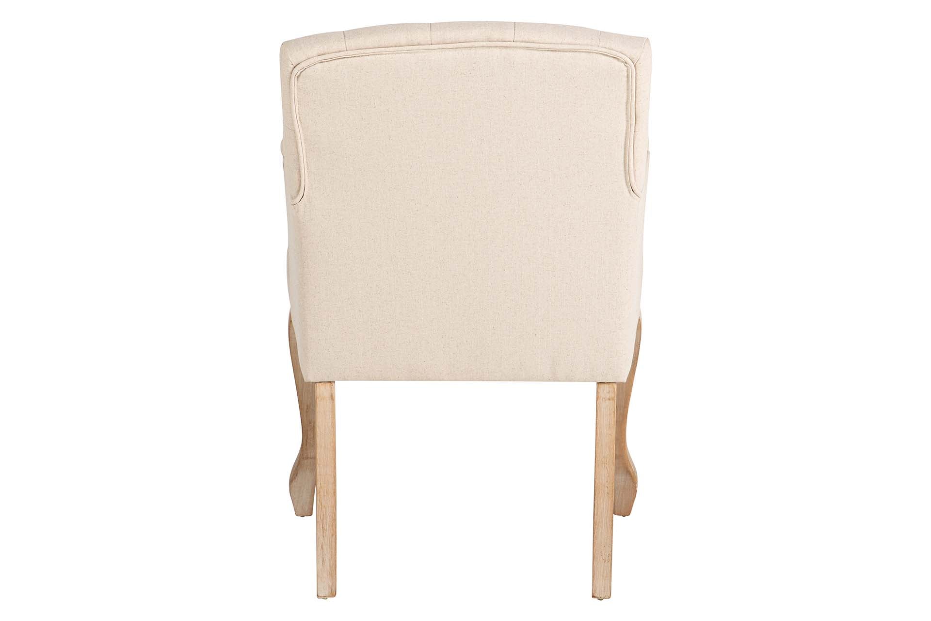 BUTACA LINO BEIGE CAPIT. PATAS MADERA 59x62x85 CM