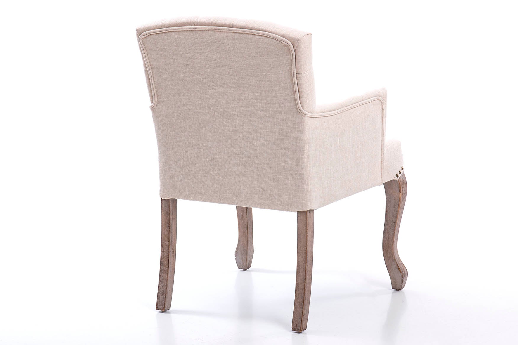 BUTACA LINO CAPITONE PATAS DE MADERA 59x62x85 CM