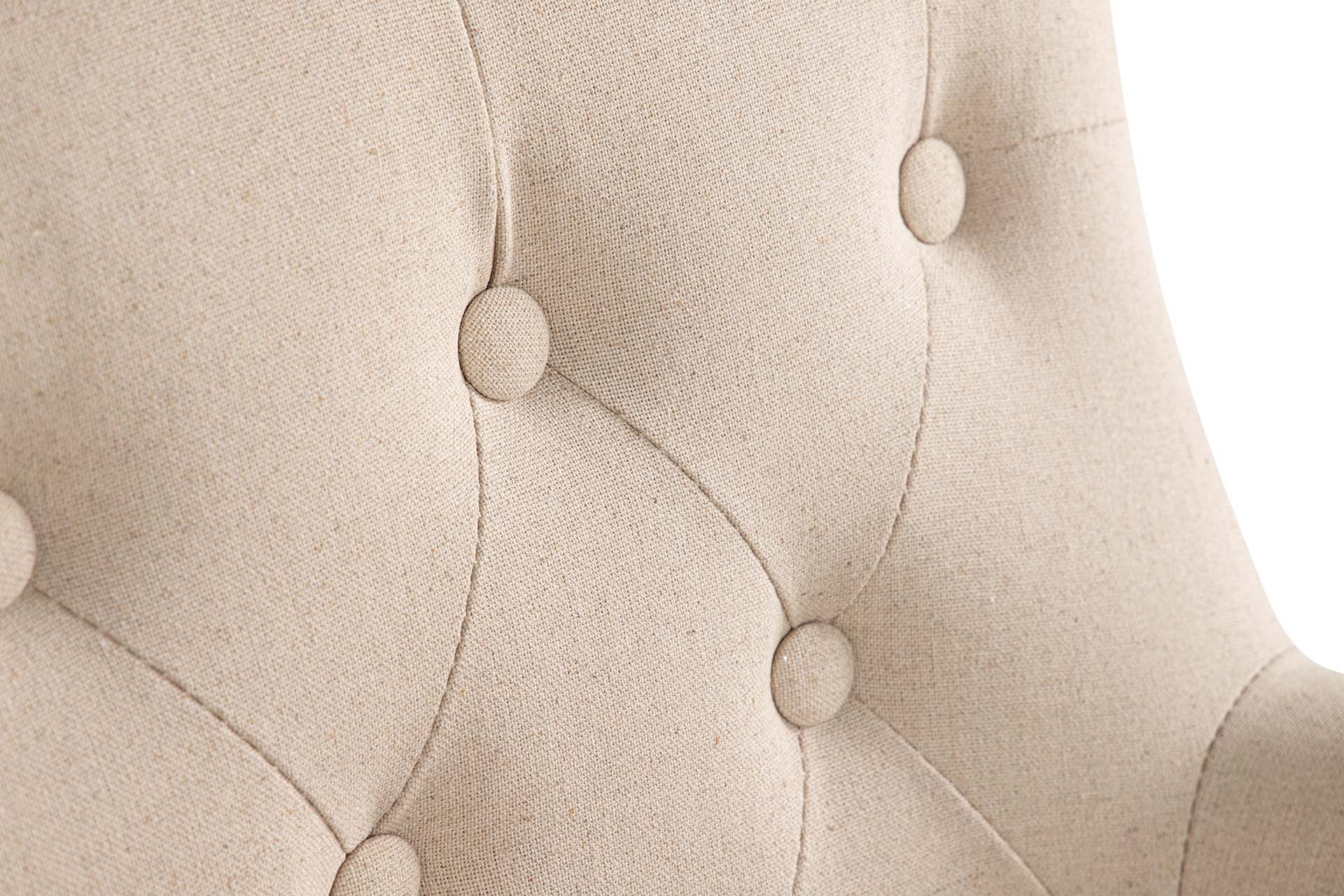 BUTACA LINO BEIGE CAPIT. PATAS MADERA 59x62x85 CM