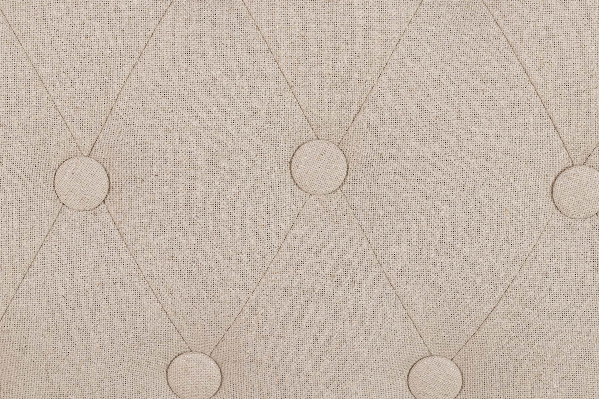 SOFA DOBLE LINO CAPITONE PATAS MADERA 107x61x71CM