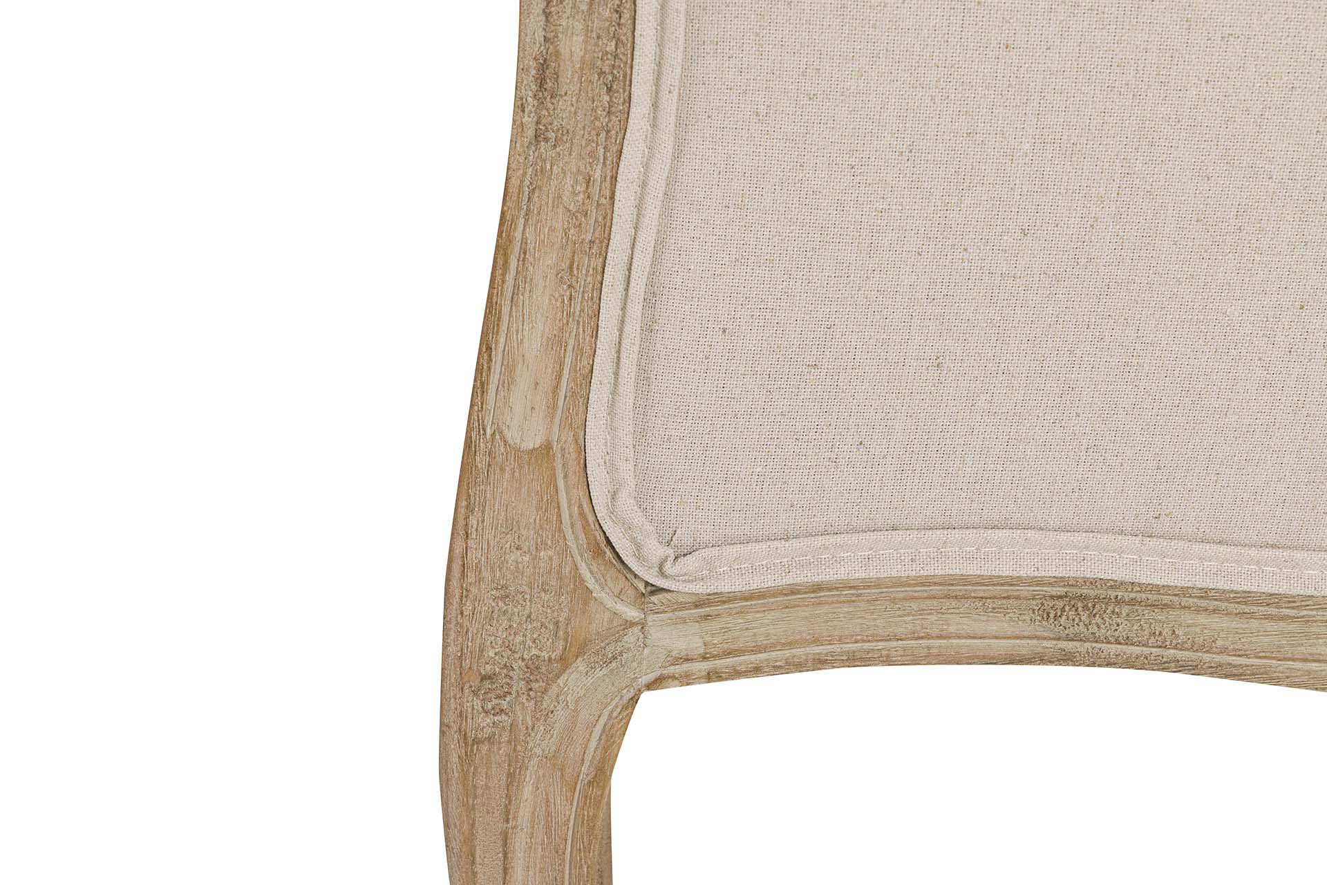 SOFA DOBLE LINO CAPITONE PATAS MADERA 107x61x71CM