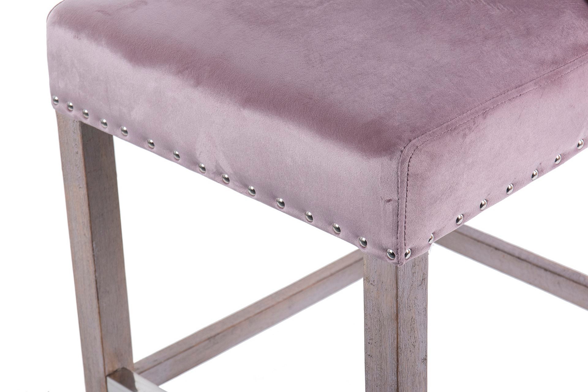 Kitchen stool with purple handle, 48x53x104 cm