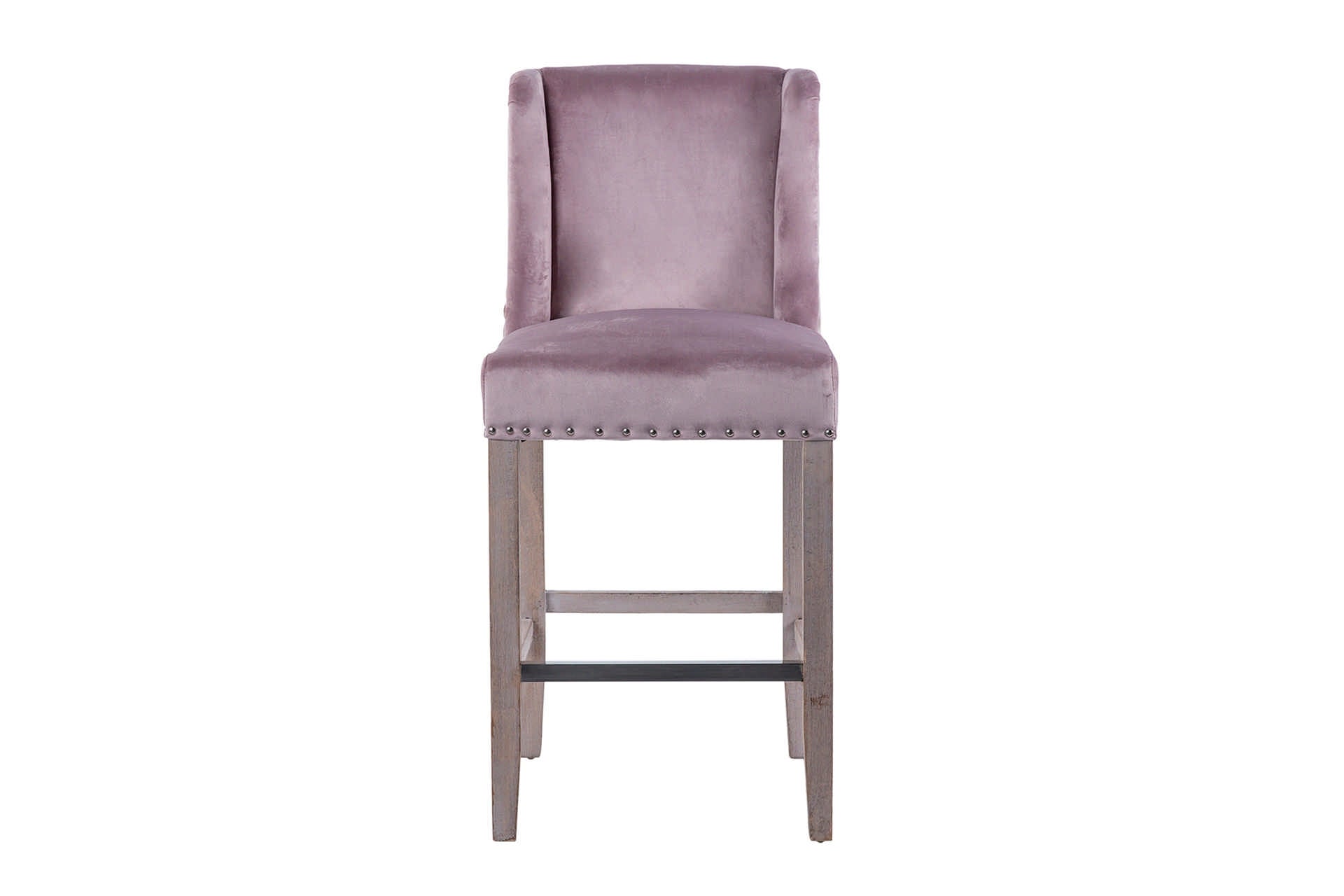 Kitchen stool with purple handle, 48x53x104 cm