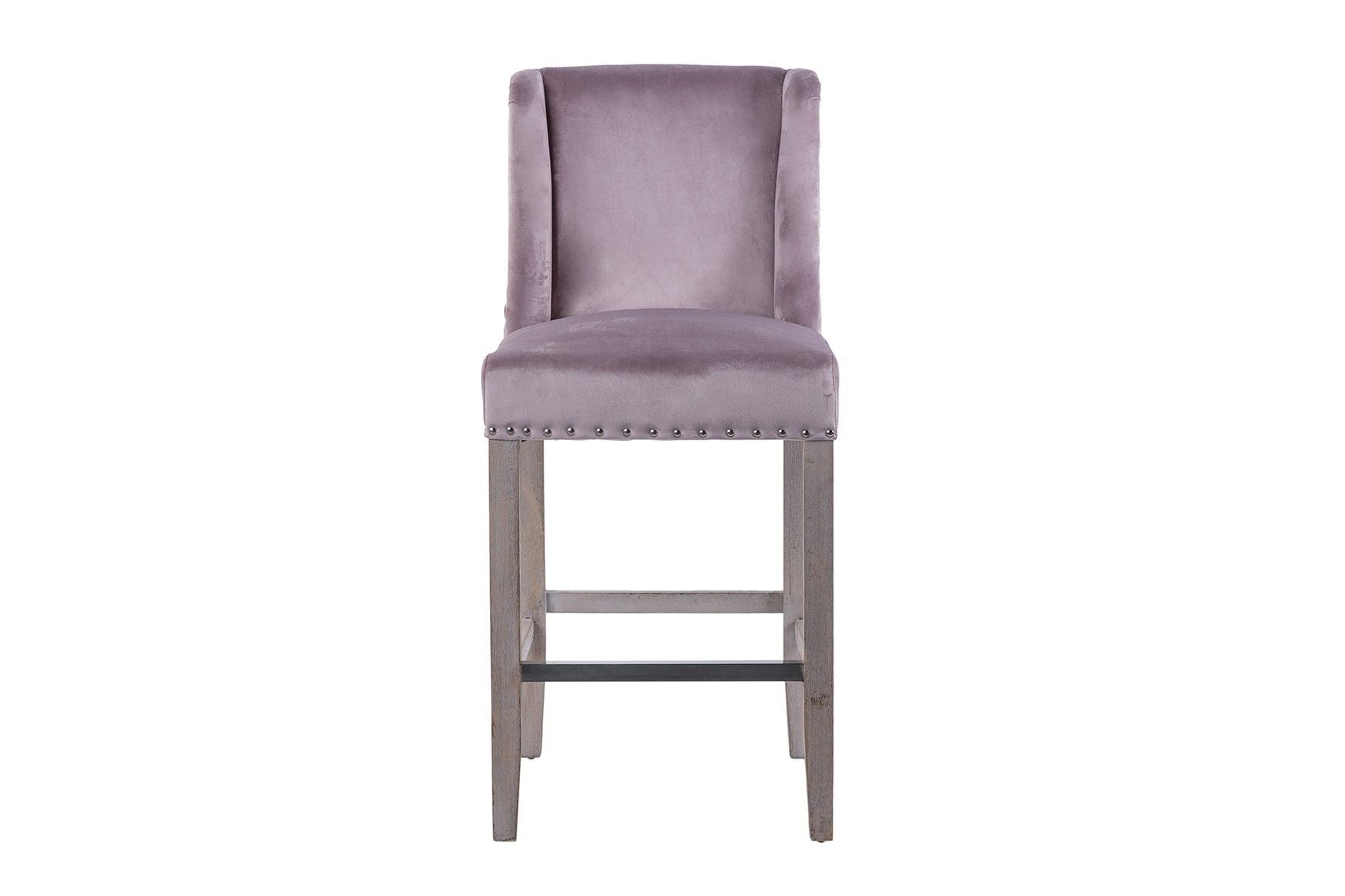 Kitchen stool with purple handle, 48x53x104 cm