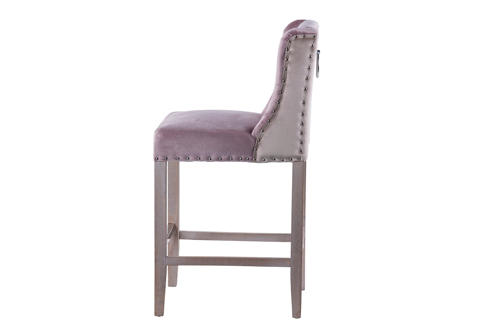 Kitchen stool with purple handle, 48x53x104 cm