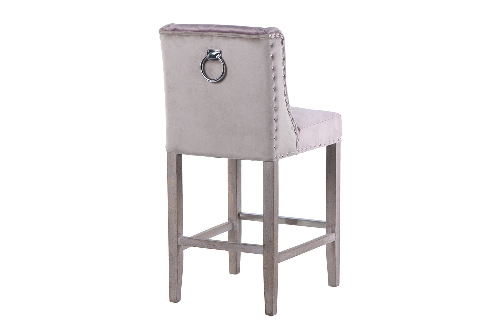 Kitchen stool with purple handle, 48x53x104 cm