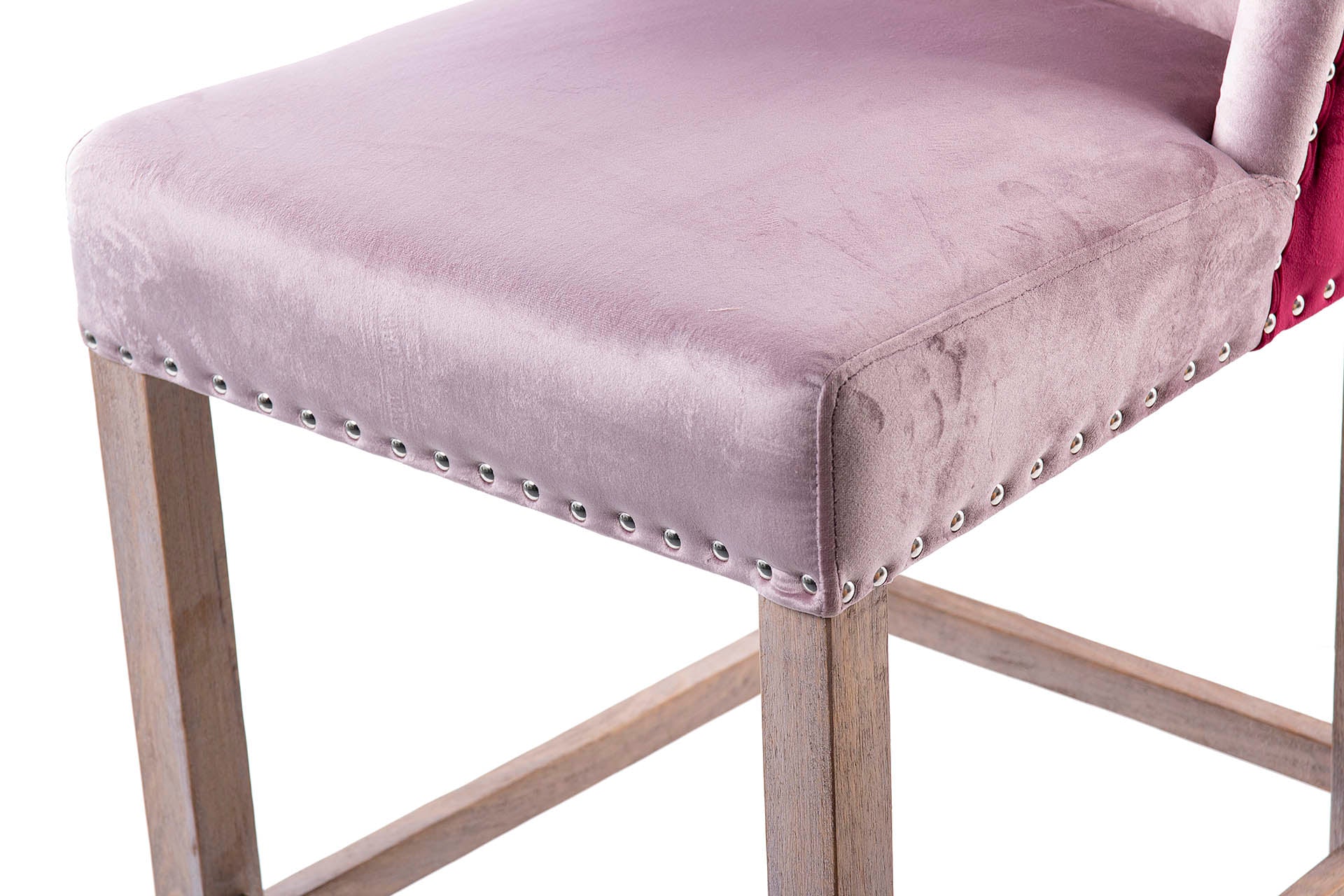KITCHEN STOOL WITH PINK HANDLE 48x53x104 CM