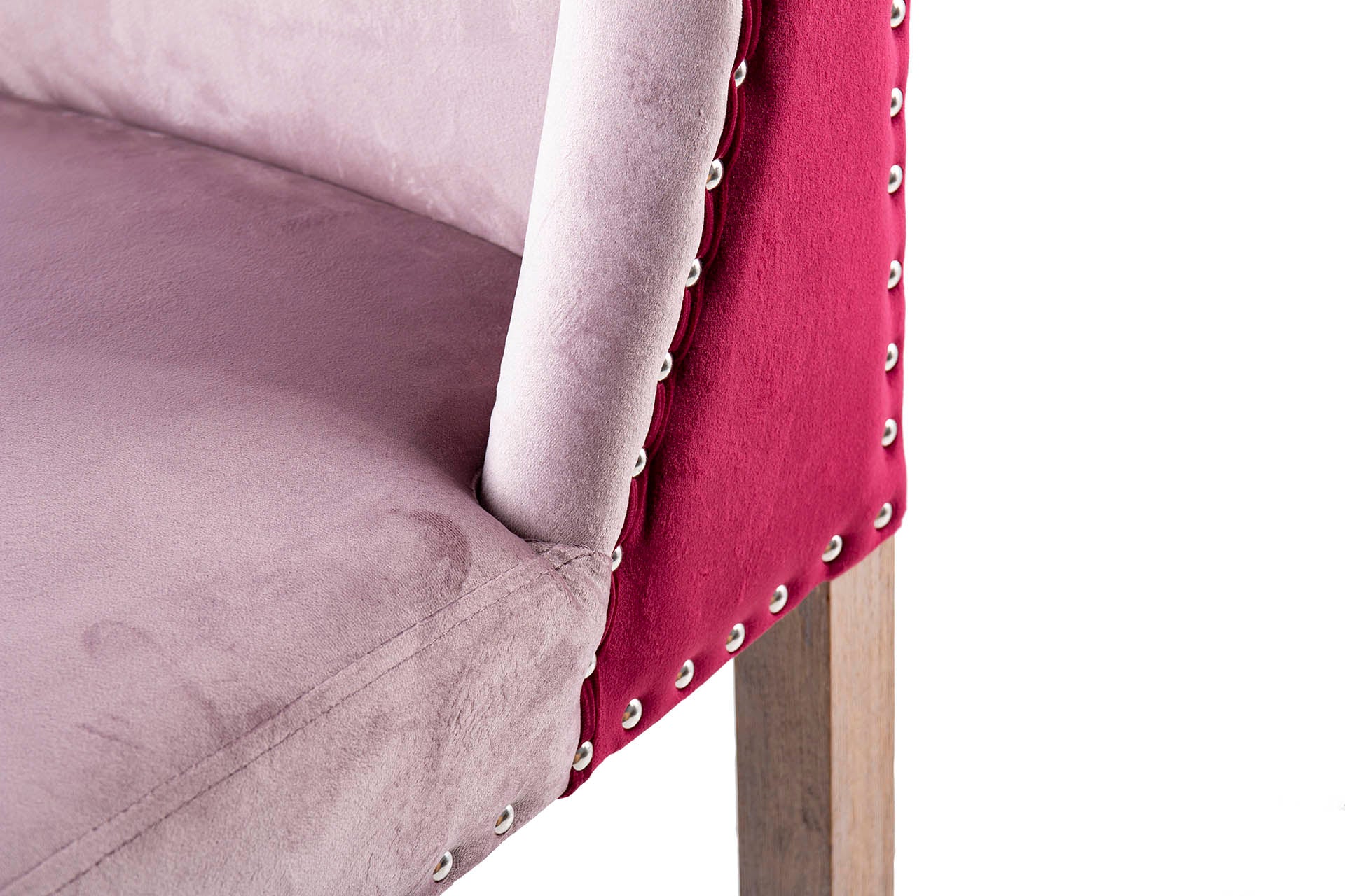 KITCHEN STOOL WITH PINK HANDLE 48x53x104 CM