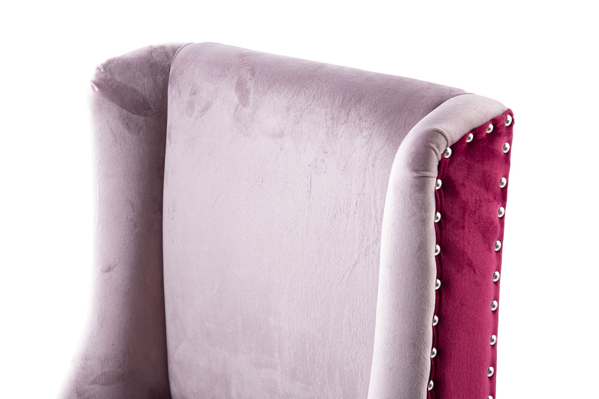 KITCHEN STOOL WITH PINK HANDLE 48x53x104 CM