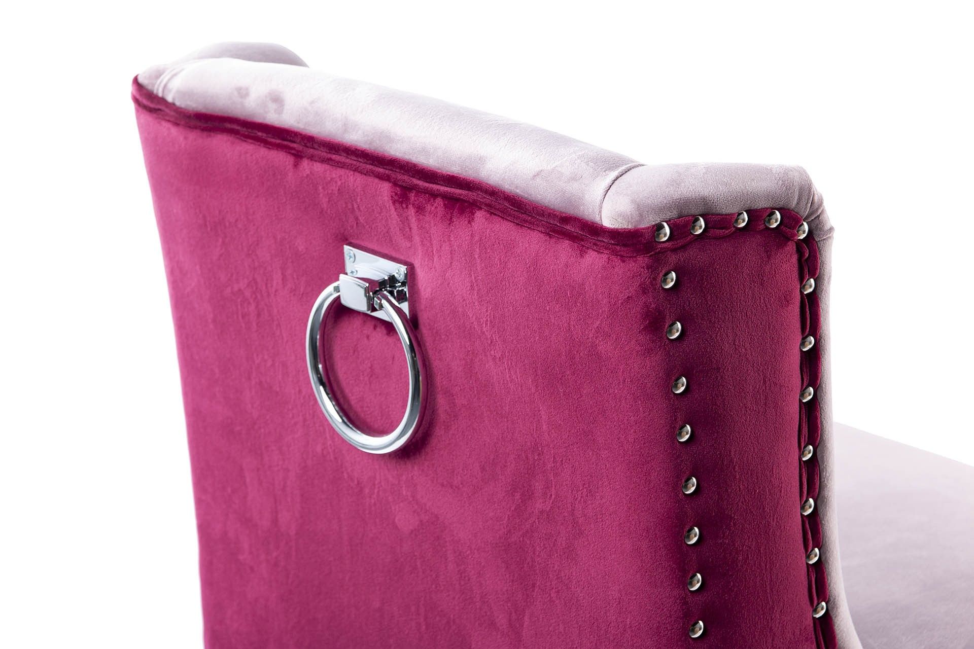 KITCHEN STOOL WITH PINK HANDLE 48x53x104 CM