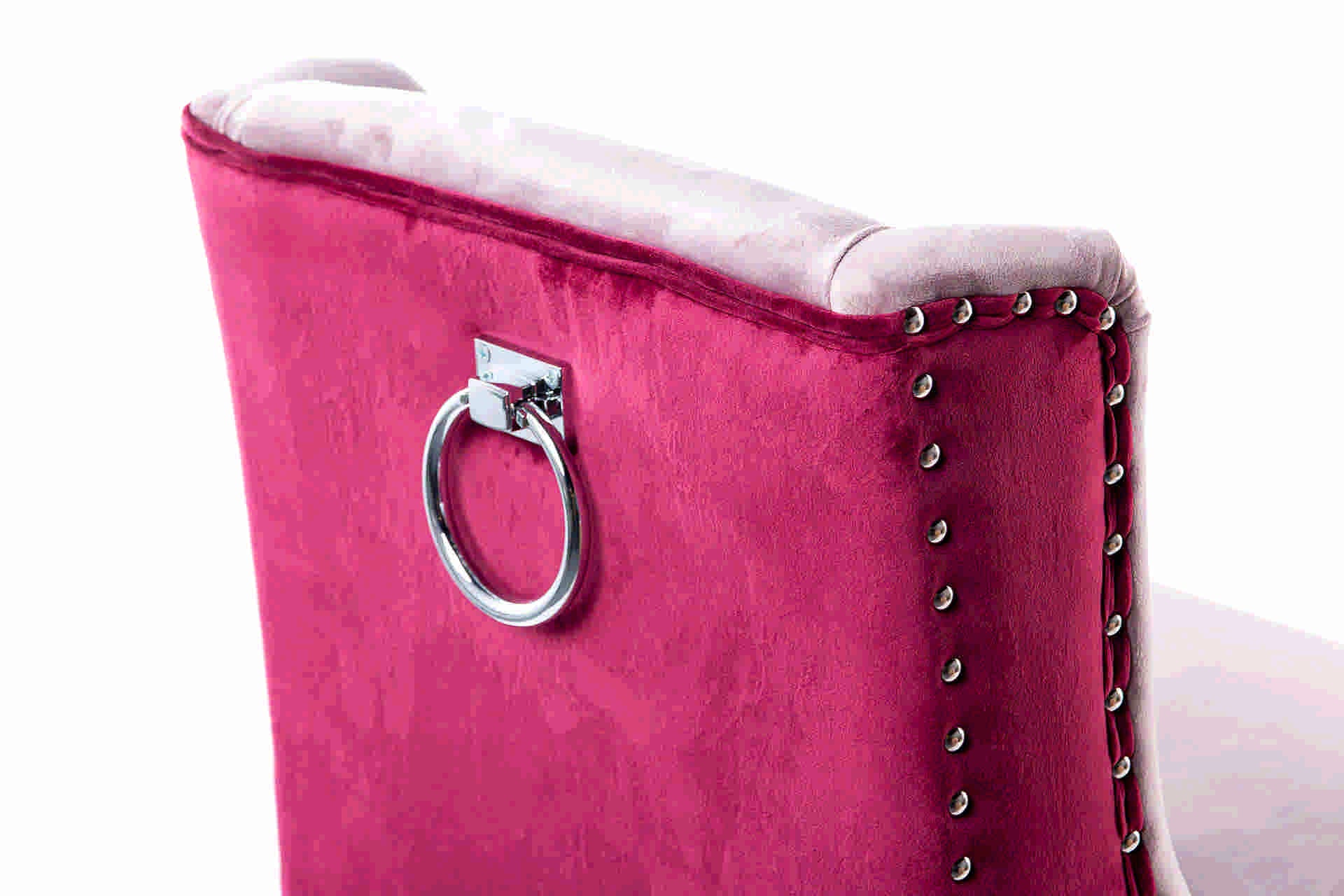KITCHEN STOOL WITH PINK HANDLE 48x53x104 CM