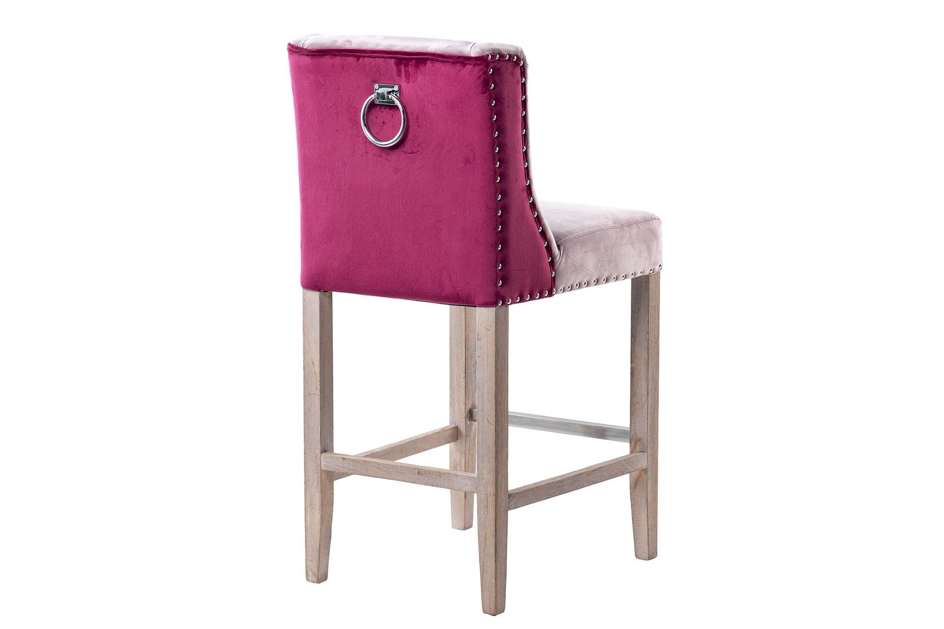 KITCHEN STOOL WITH PINK HANDLE 48x53x104 CM