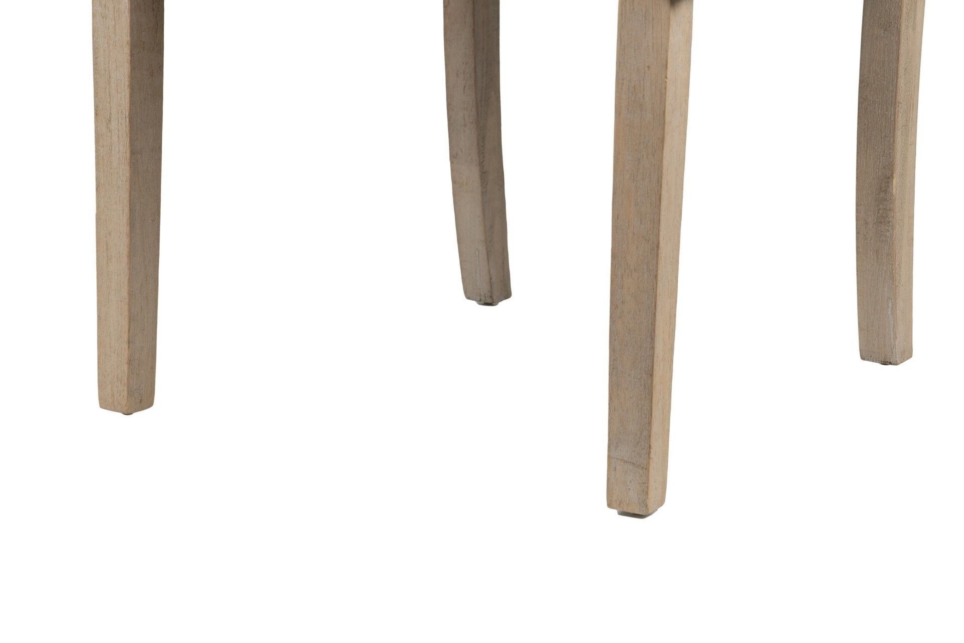 SILLA MADERA DE CAUCHO LINO TIRADOR 55x63x101 CM - Min.2 uds