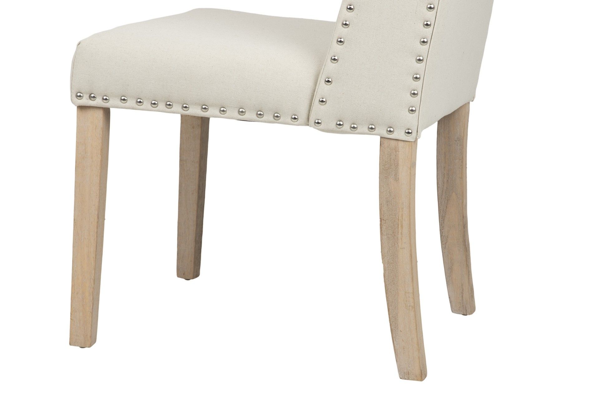 SILLA MADERA DE CAUCHO LINO TIRADOR 55x63x101 CM - Min.2 uds