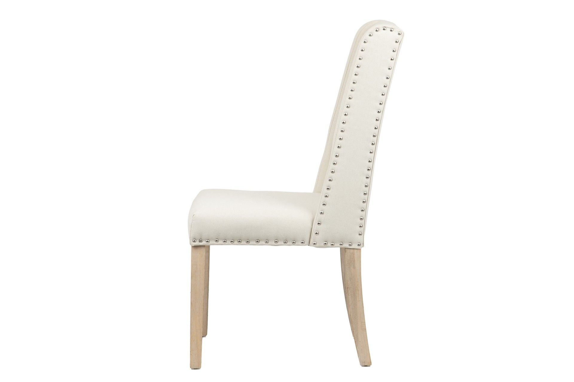 SILLA MADERA DE CAUCHO LINO TIRADOR 55x63x101 CM - Min.2 uds