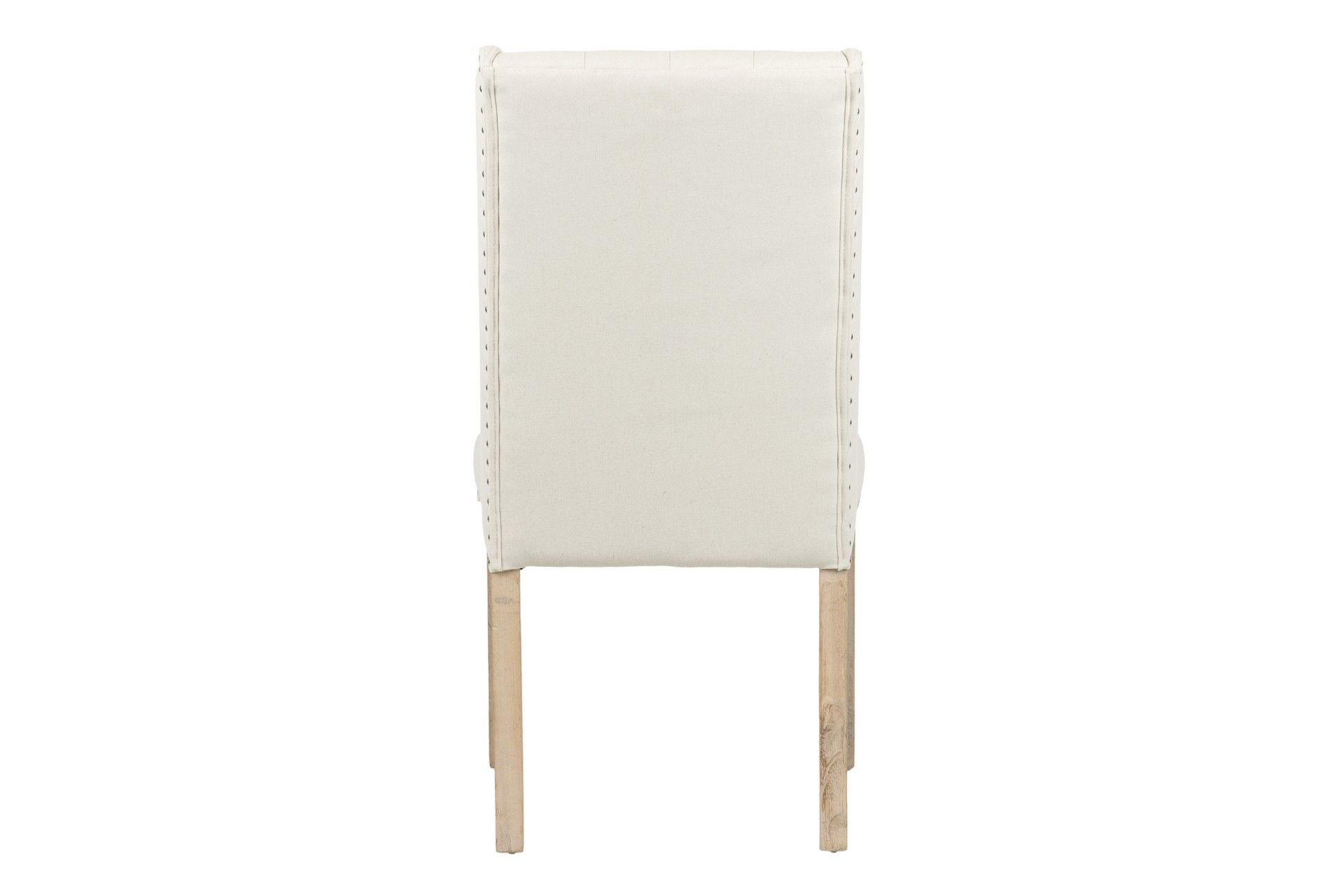 SILLA MADERA DE CAUCHO LINO TIRADOR 55x63x101 CM - Min.2 uds